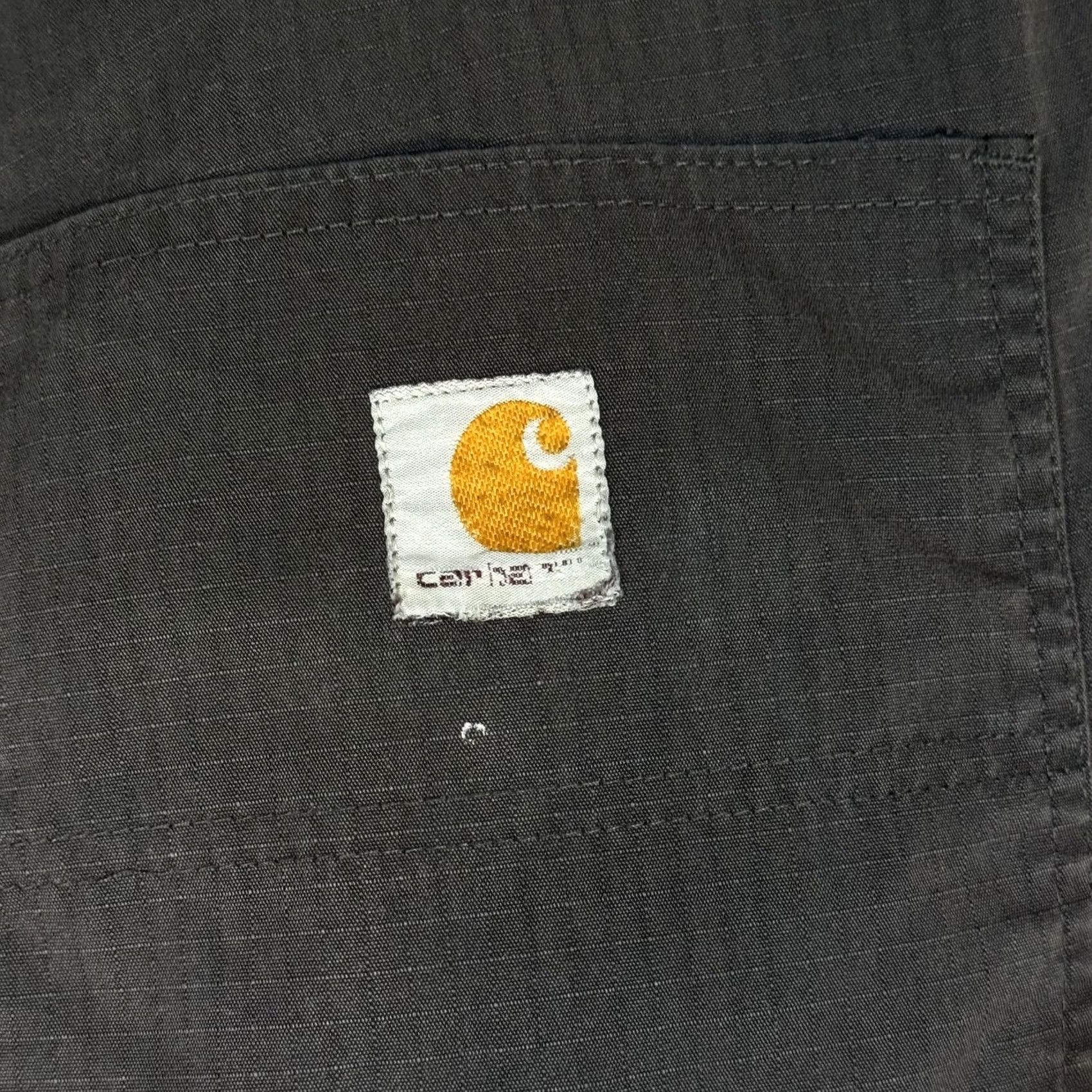 Carhartt Carhartt Pants Mens 34x29 Ripstop Workwear Carpenter Gray 34x29 Distressed Stains Pockets Logo Zipper Carhartt Industrial Work Pants Mens Size US 34 / EU 50 - 7 Thumbnail