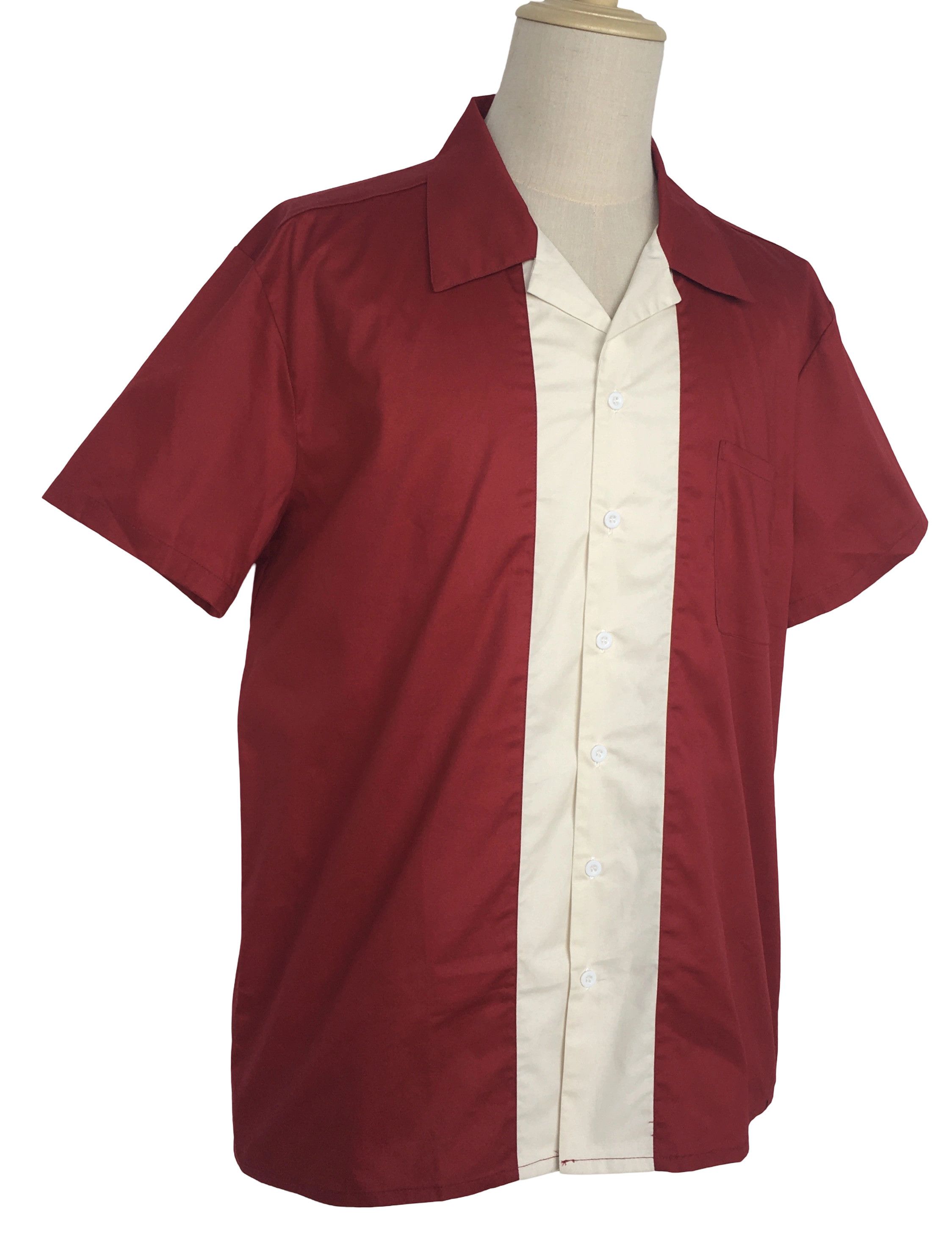 Other Bowling Shirts Maroon Vintage Casual Shirts Size US XL / EU 56 / 4 - 2 Thumbnail