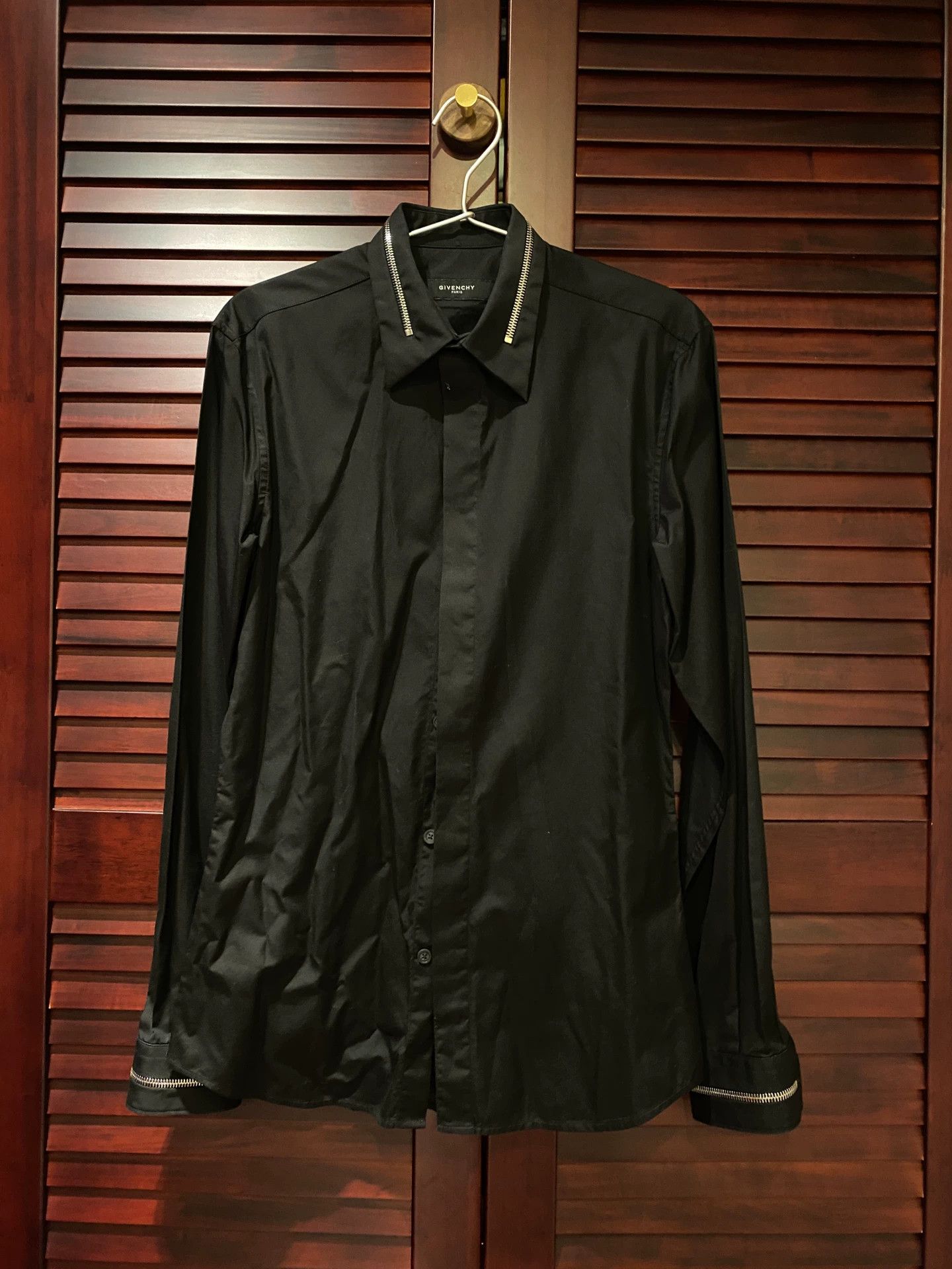 Givenchy Givenchy Black Men's Shirt Size 37 Size US M / EU 48-50 / 2 - 1 Thumbnail