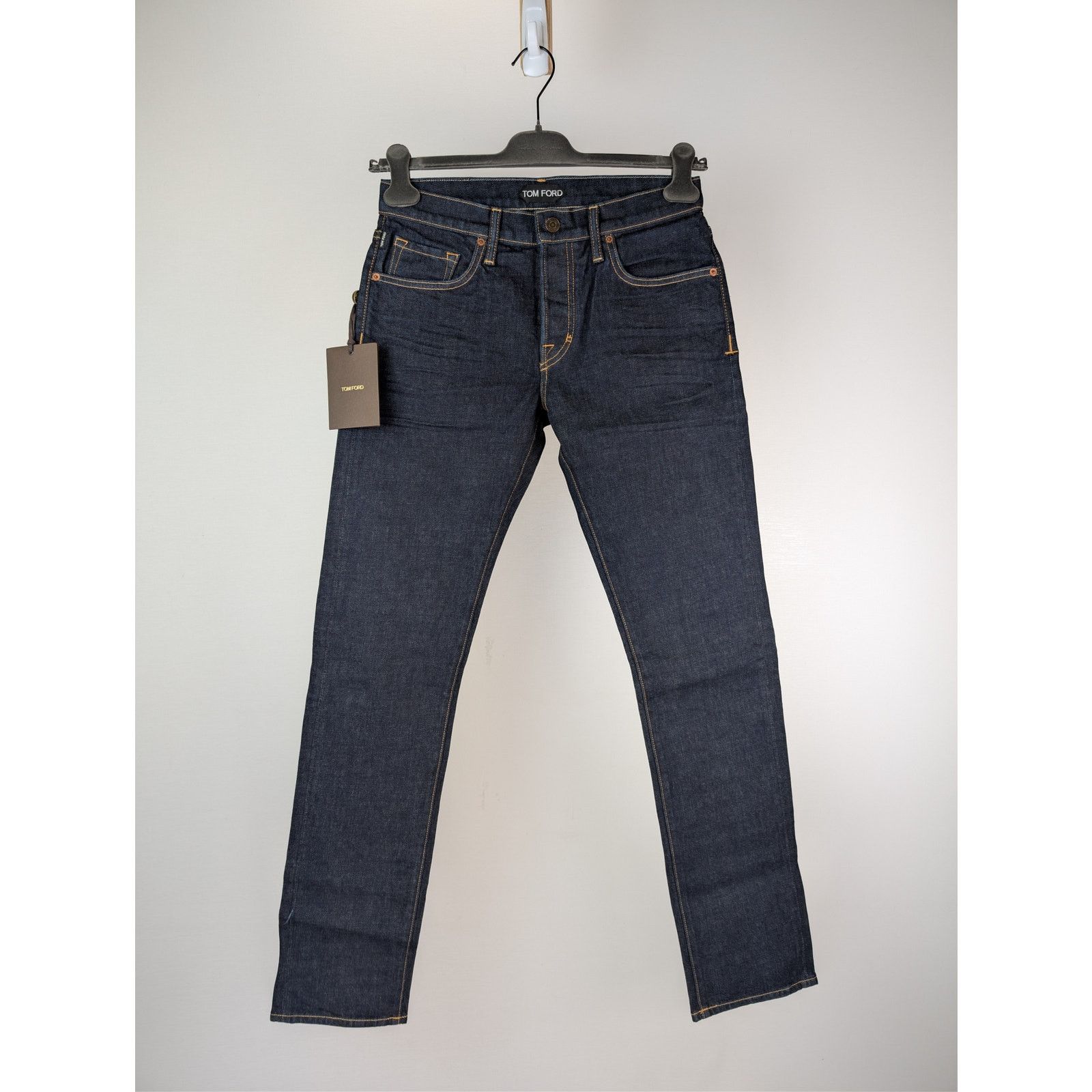 Tom Ford o1rshd1 Straight Denim Jeans in Indigo Blue Size US 40 / EU 56 - 1 Thumbnail