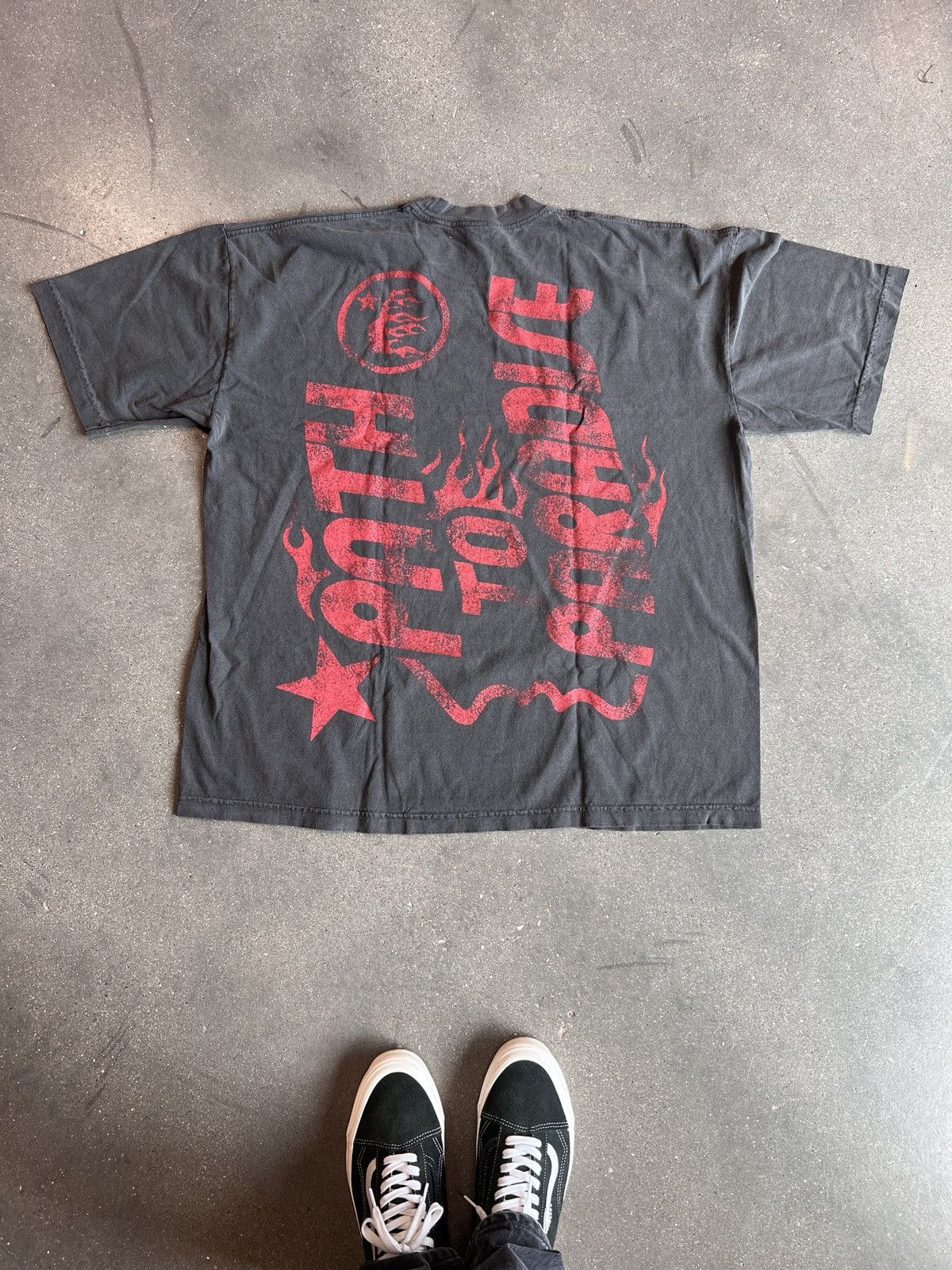 HELLSTAR Hellstar Jesus Tee Faded Black Size US L / EU 52-54 / 3 - 2 Thumbnail