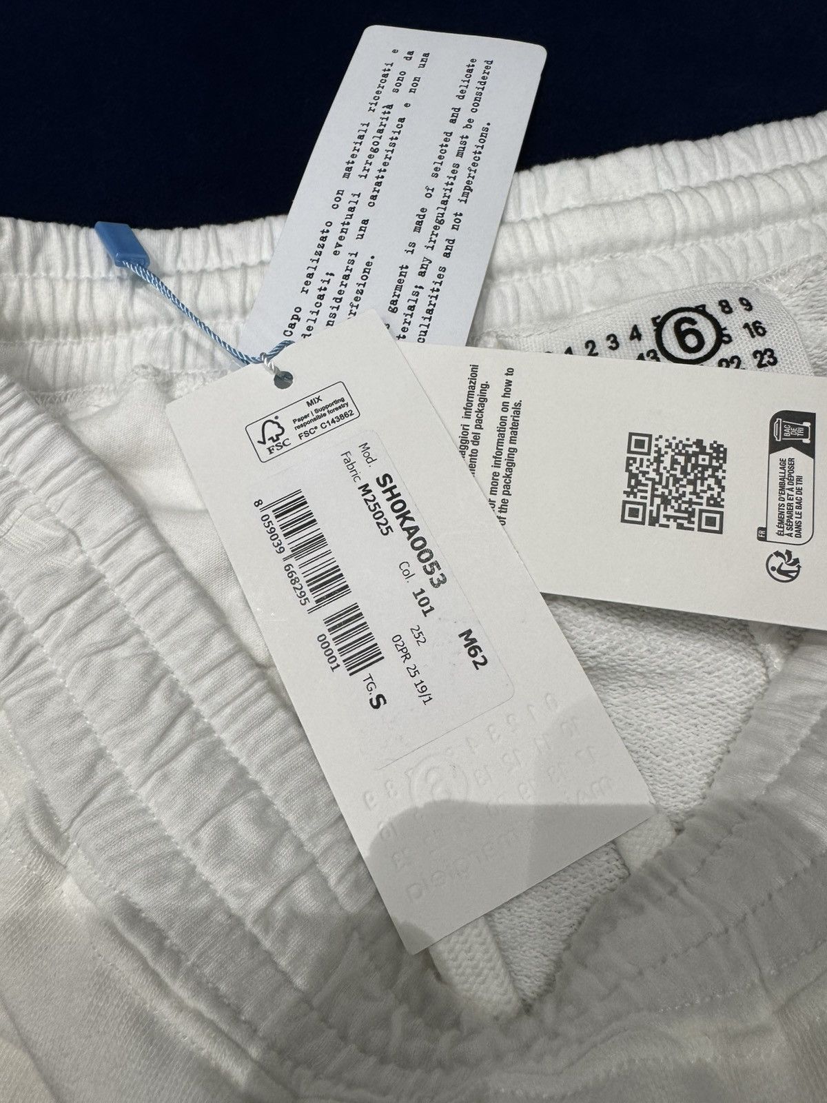 Maison Margiela NWT Drawstring Wide-Leg Trousers - White , S Size US 30 / EU 46 - 5 Thumbnail