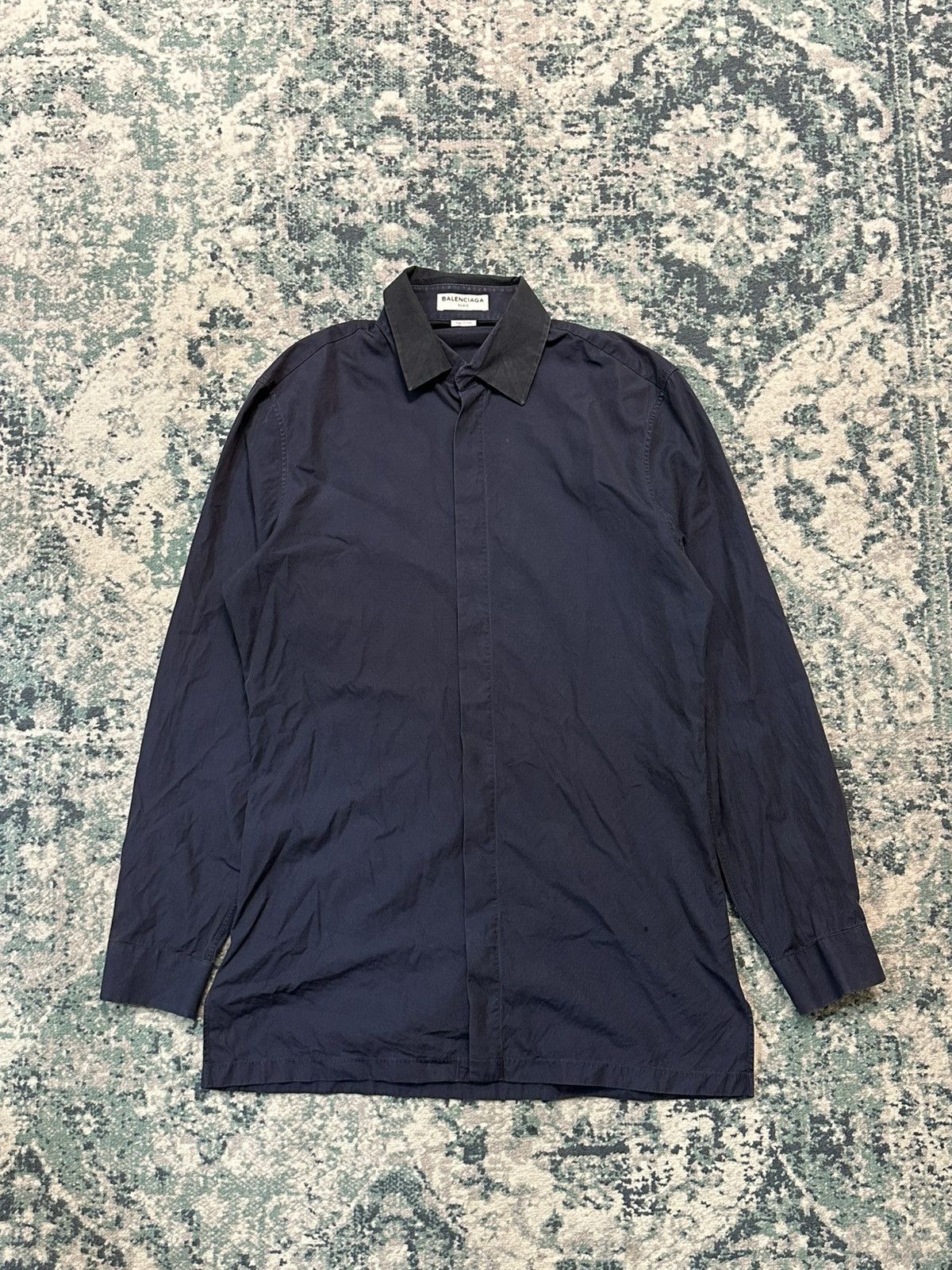 Balenciaga SS15 Balenciaga Broadcloth Double Collar (Alexander Wang) Size US M / EU 48-50 / 2 - 2 Thumbnail