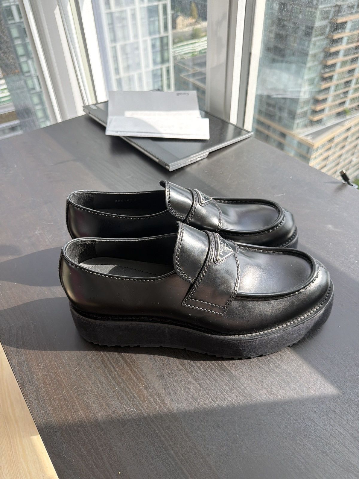 Prada Prada Brushed Leather loafers Size US 9 / EU 42 - 2 Thumbnail