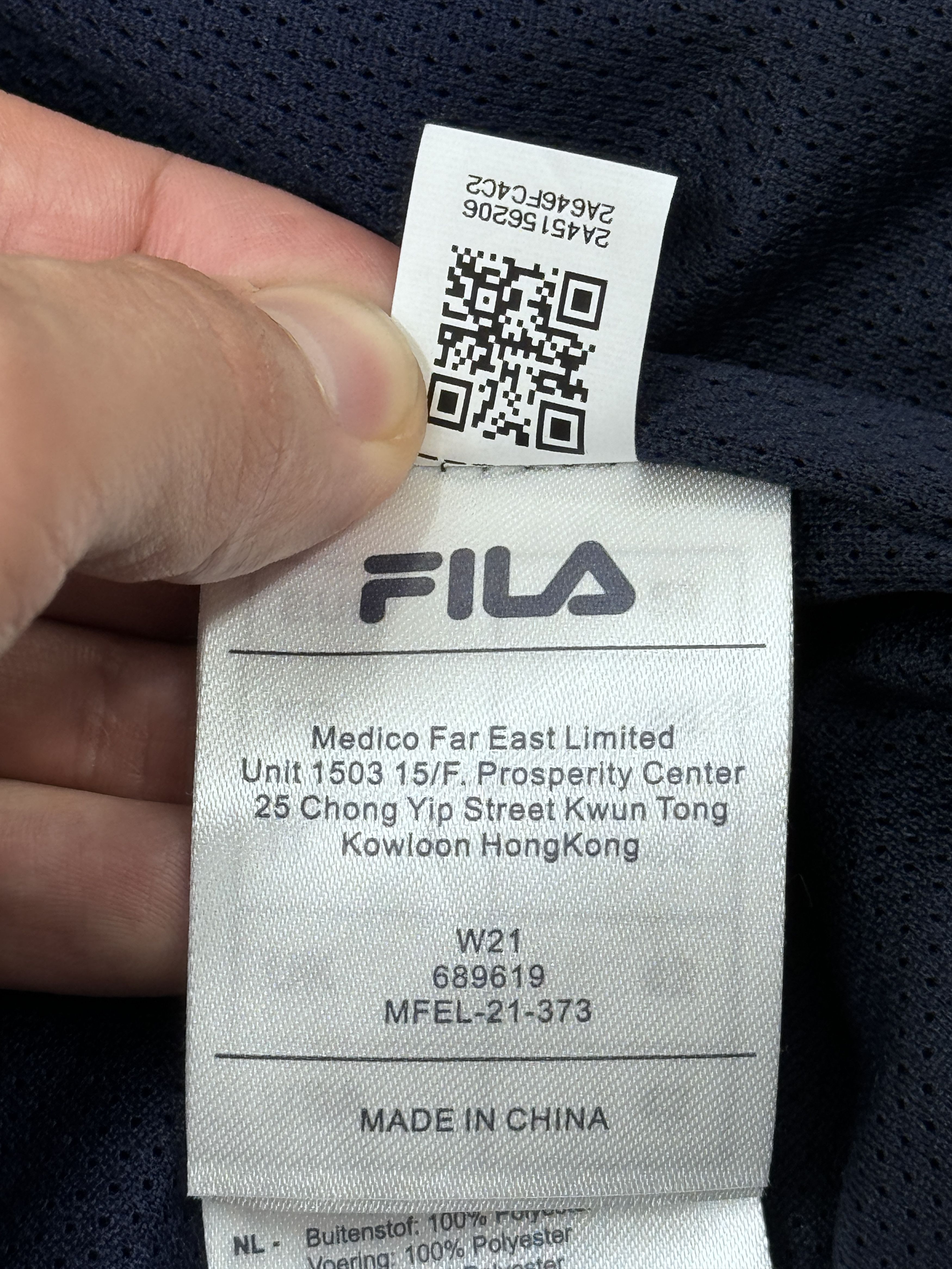 Designer × Fila Fila Fleece Jacket with Nylon Inserts Trims Size US M / EU 48-50 / 2 - 18 Thumbnail