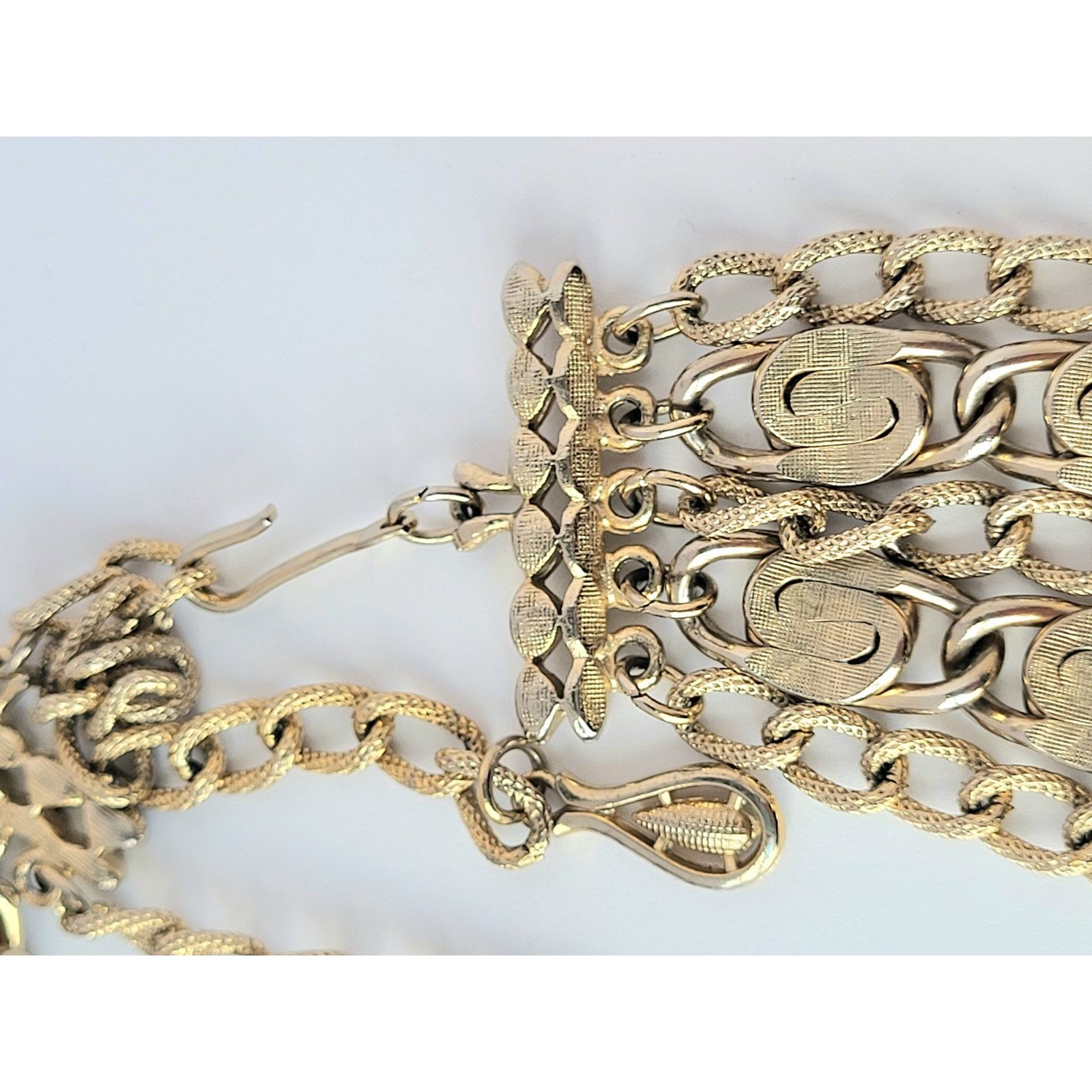 Other 1960s Vintage Coro Signed 5-strand Necklace Gold Tone MCM Size ONE SIZE - 8 Thumbnail