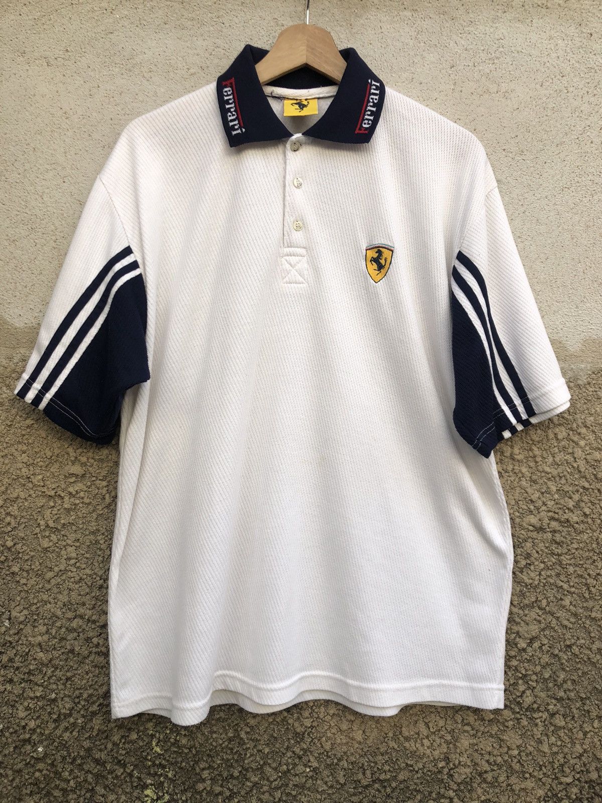 Ferrari × Vintage Vintage 90s Ferrari Polo-Tee Size US L / EU 52-54 / 3 - 2 Thumbnail