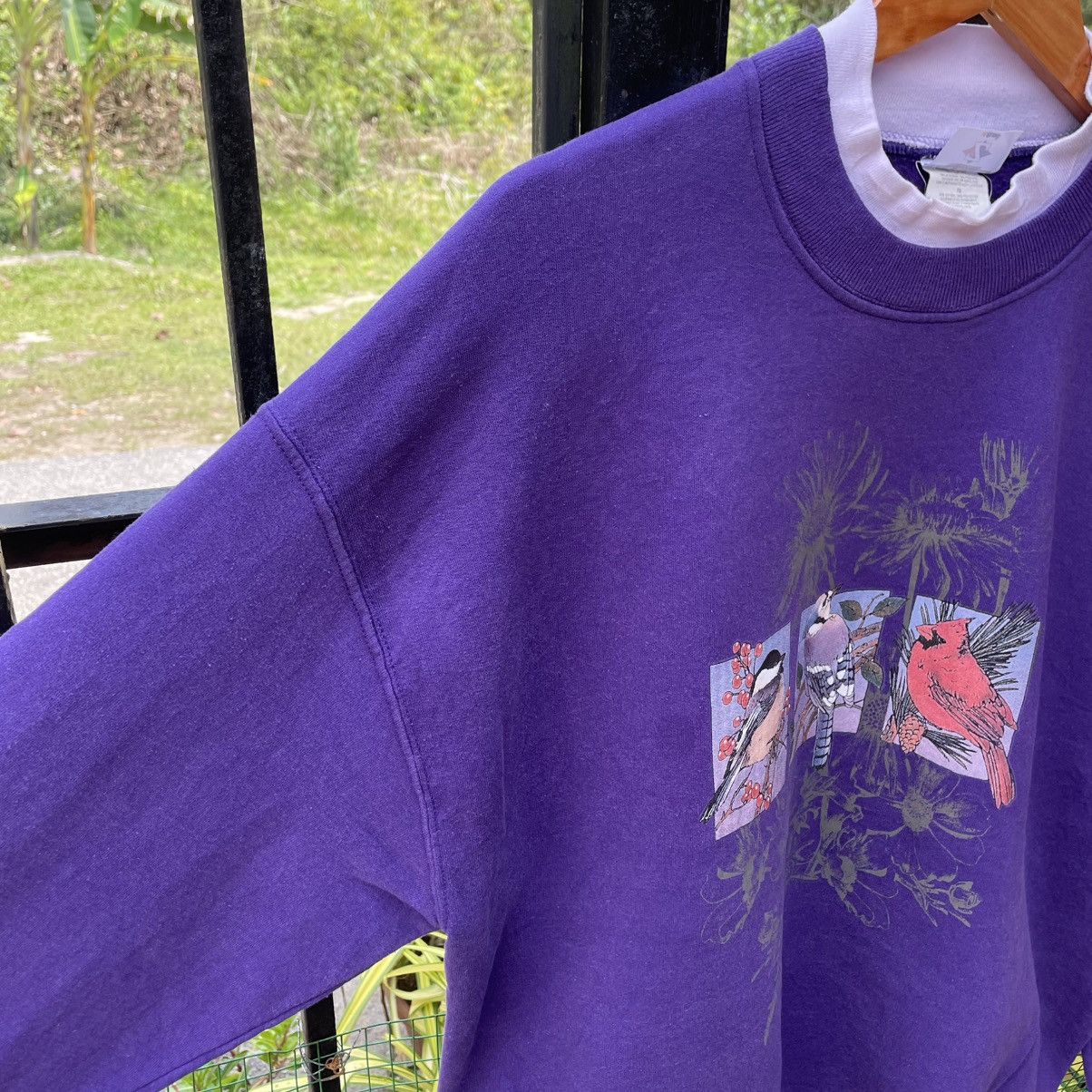 Vintage 🔥Vintage 90s Retro Bird Crewneck Jumper Sweatshirts Size US M / EU 48-50 / 2 - 7 Thumbnail