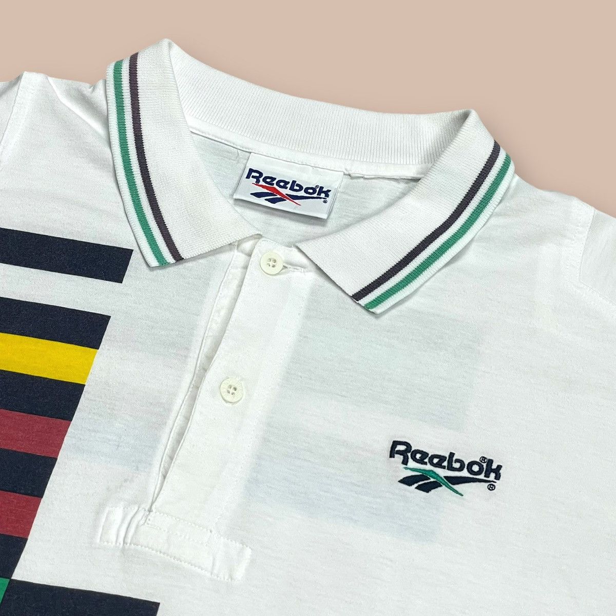 Reebok Vintage 90s Reebok Michael Chang Tennis Polo Shirt Size US L / EU 52-54 / 3 - 8 Thumbnail