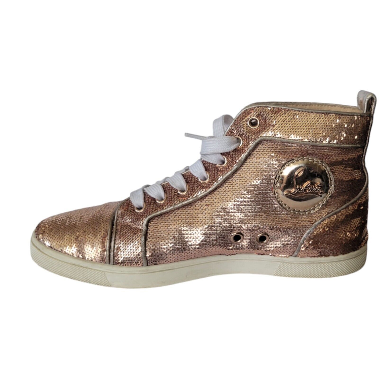 Christian Louboutin Christian Louboutin Woman Orlato Sequin Hi High Top Size 37 Size US 6.5 / IT 36.5 - 2 Thumbnail