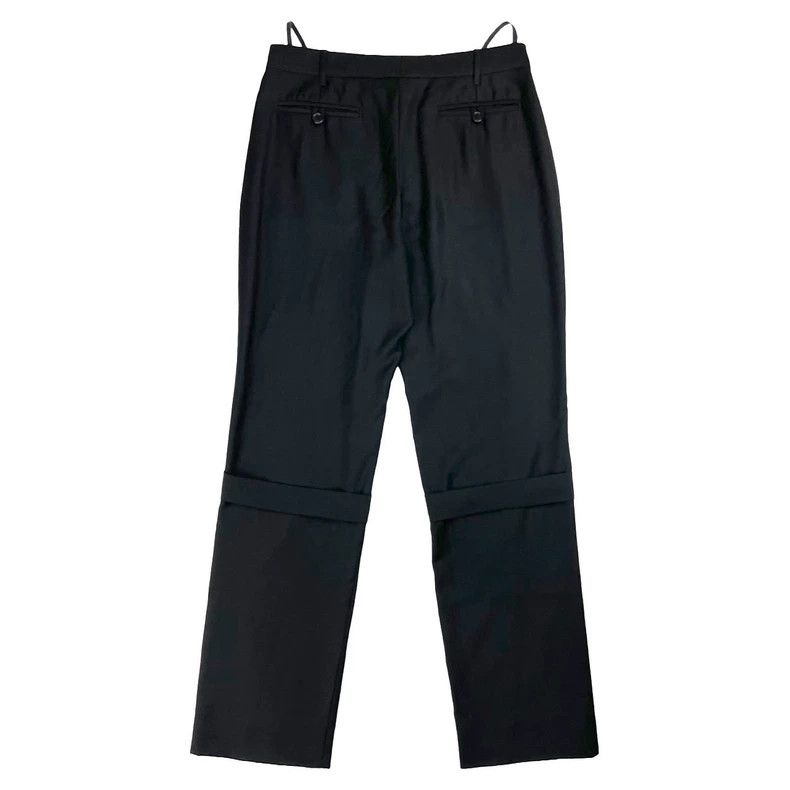 Helmut Lang HELMUT LANG Black suit trousers with a belt Size 27" / US 4 / IT 40 - 2 Thumbnail