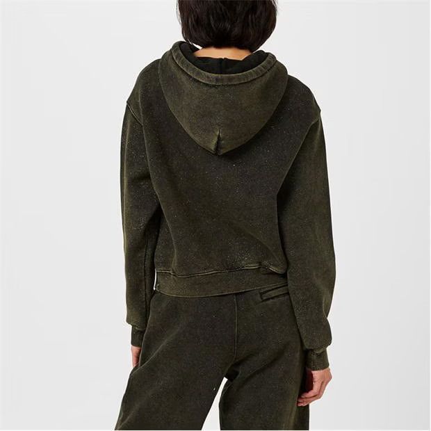 Alexander Wang o1g2r1mq0824 Terry Hoodie in Army Green Size XS / US 0-2 / IT 36-38 - 4 Thumbnail