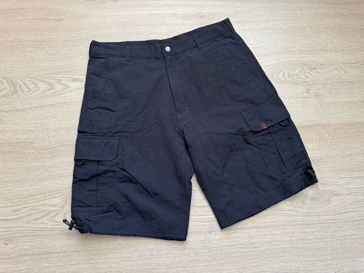 H&M Vintage 00’s H&M y2k Black Tactical Cargo Nylon Shorts Size US 34 / EU 50 - 1 Thumbnail
