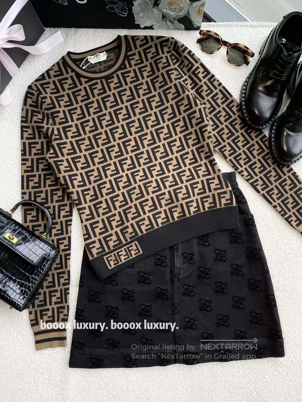 Fendi Fendi The old flower is full of printed knitwear| Size XS / US 0-2 / IT 36-38 - 1 Thumbnail