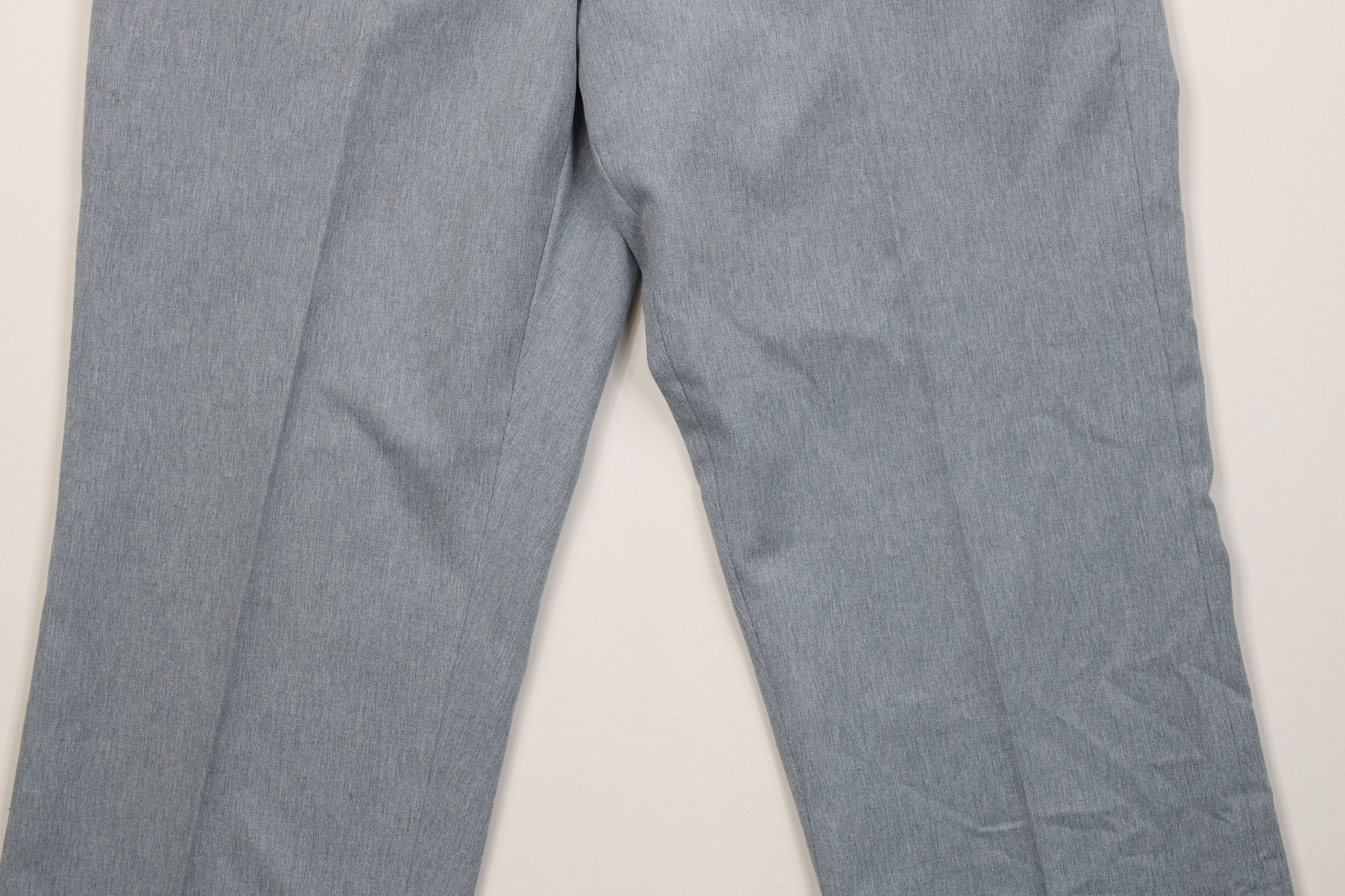 Vintage Vintage 70s Streetwear Chambray Wide Leg Chino Pants USA Size US 34 / EU 50 - 4 Thumbnail