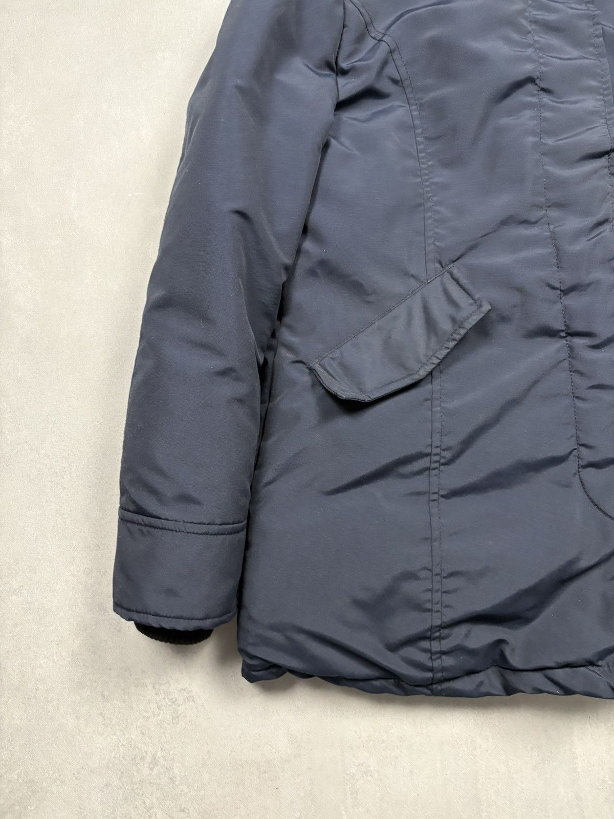 Woolrich Woolen Mills Woolrich John Rich & Bros Arctic Parka Navy Fur Hood XL Rare Size XL / US 12-14 / IT 48-50 - 4 Thumbnail