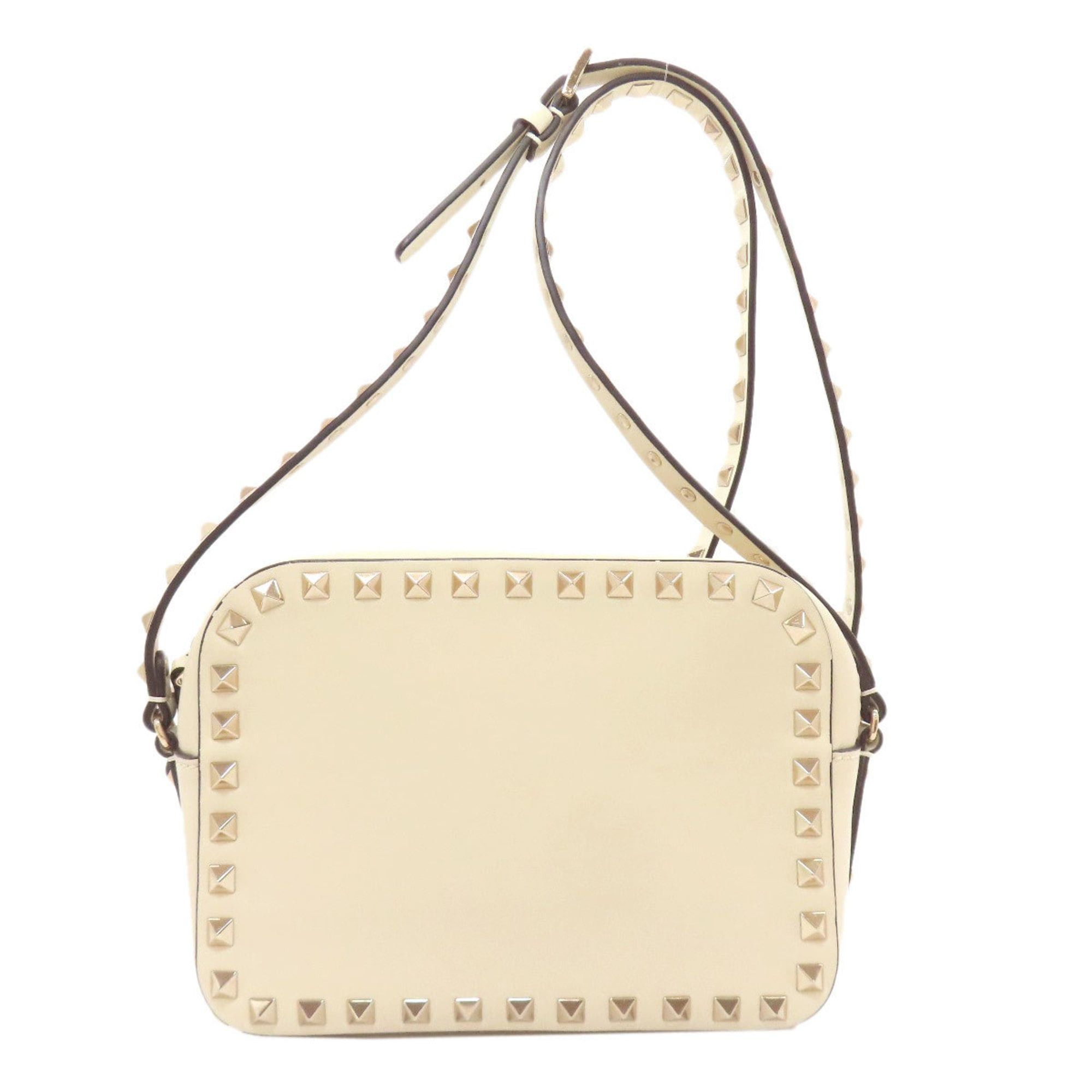 Valentino Studded Leather Shoulder Bag For Women in White