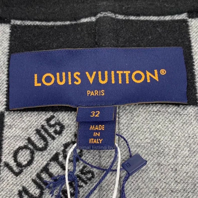 Louis Vuitton Louis Vuitton 25 black checkerboard-paneled wool single-br Size 4XL / US 24-26 - 5 Thumbnail