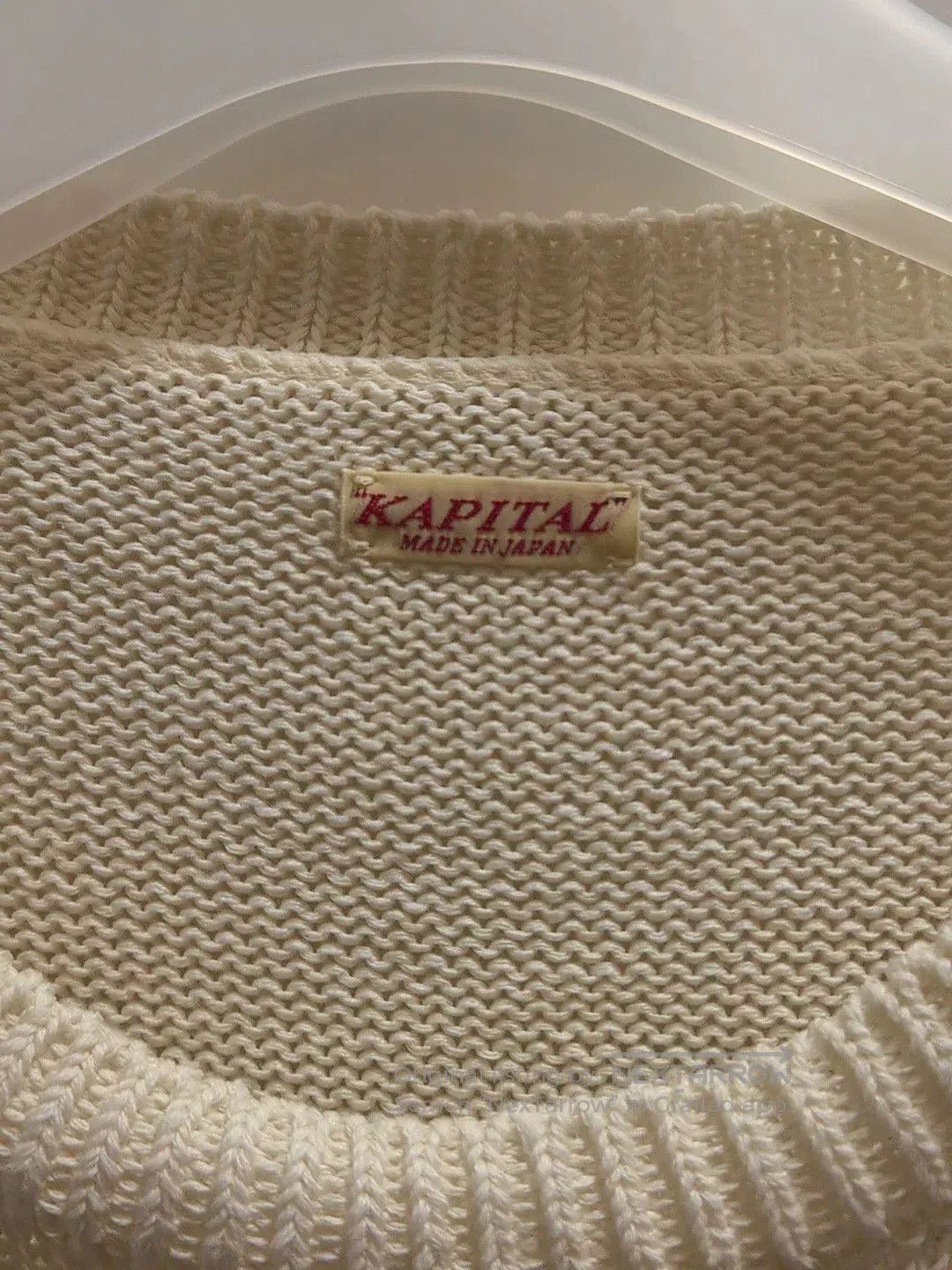 Other Kapital Beige Knitted Sweater Made in Japan. Size US L / EU 52-54 / 3 - 4 Thumbnail