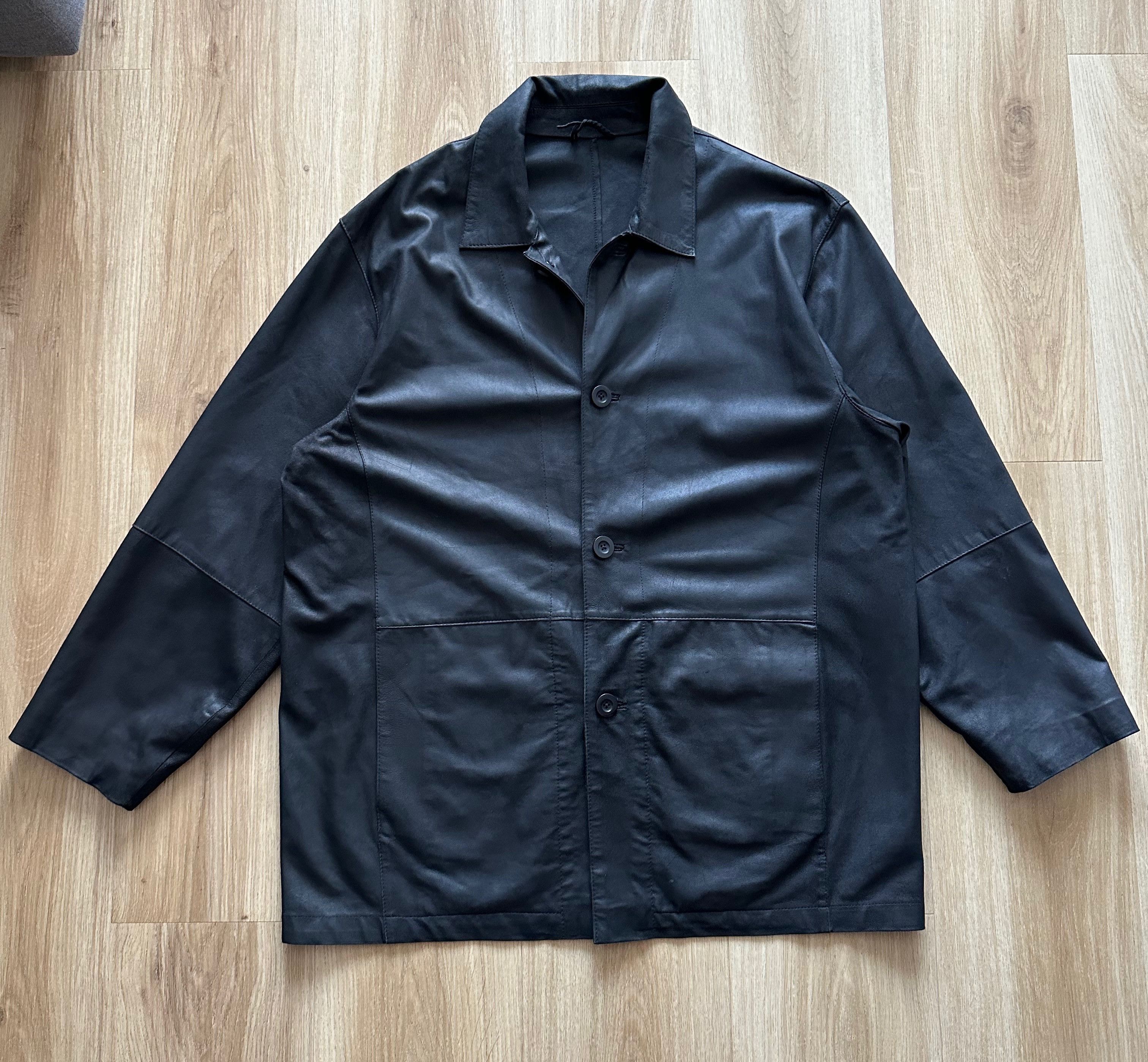 Other Leather jacket black blazer Size XL / US 12-14 / IT 48-50 - 5 Thumbnail