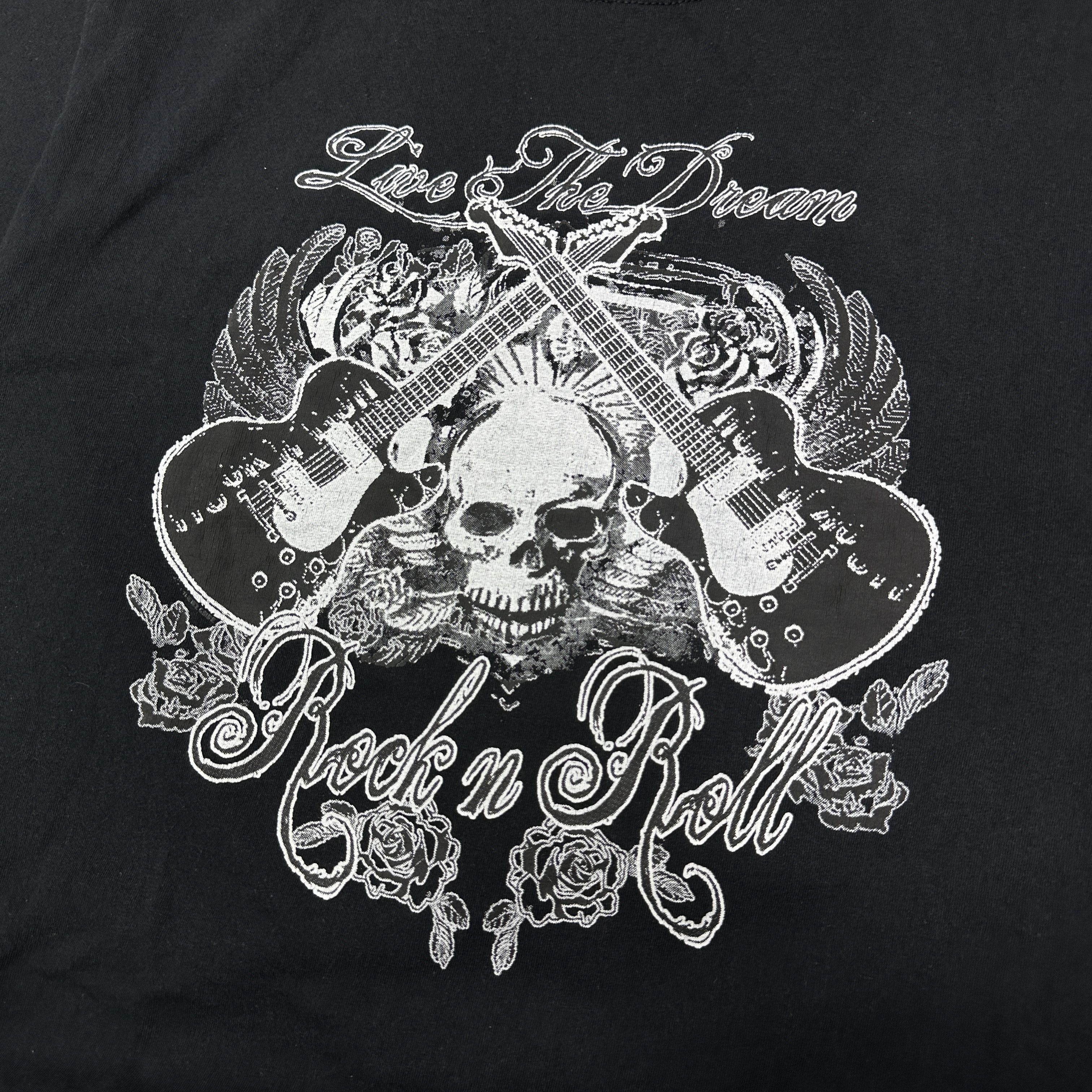 Vintage Vintage Avant Garde Rock n Roll Skull Print T-shirt 00s Size US L / EU 52-54 / 3 - 2 Thumbnail