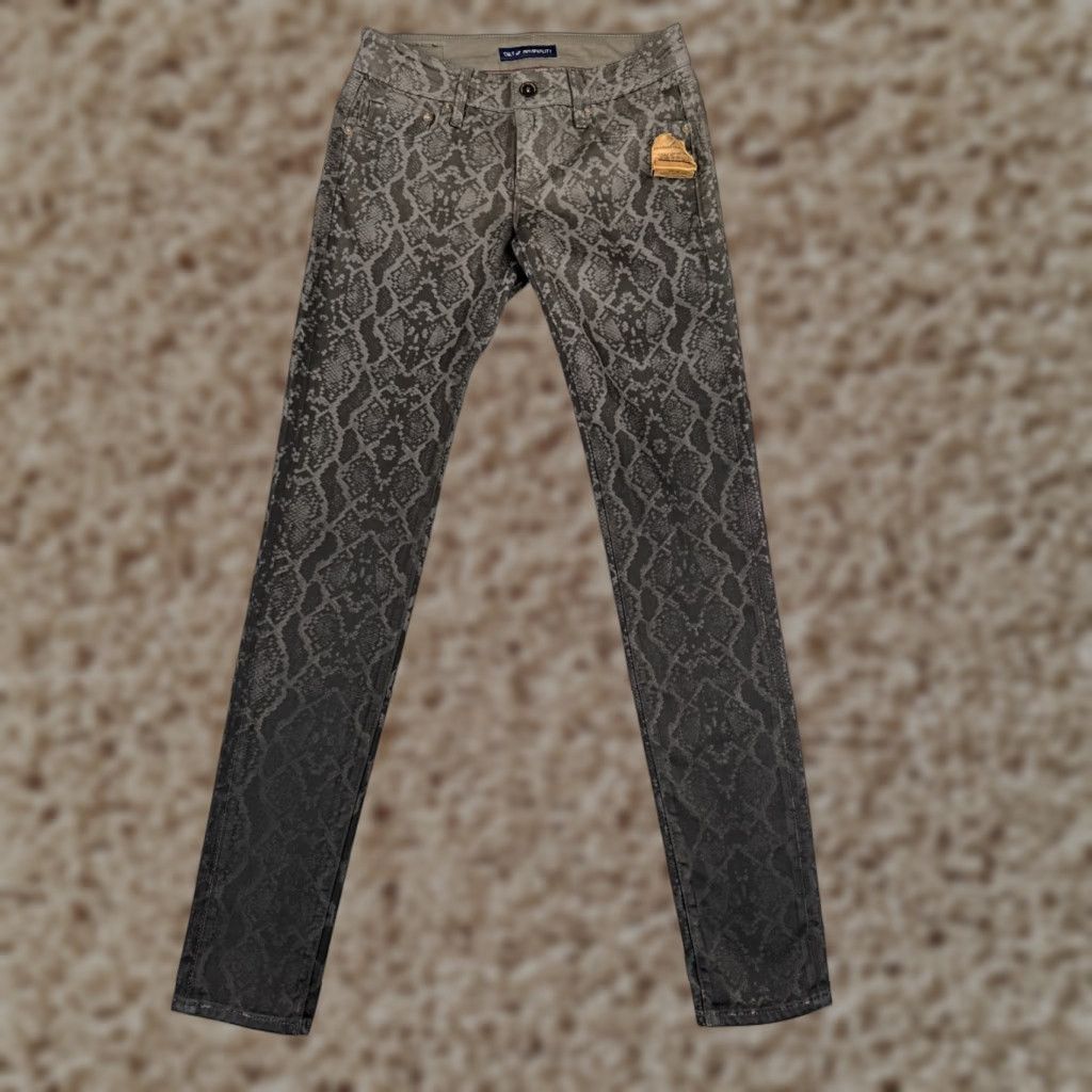 Cult Of Individuality Cult Of Individuality Jeans Women 24 Black Snake Skin Teaser Skinny Cotton 24x30 Vintage N/A Size 42" / US 20 - 1 Thumbnail