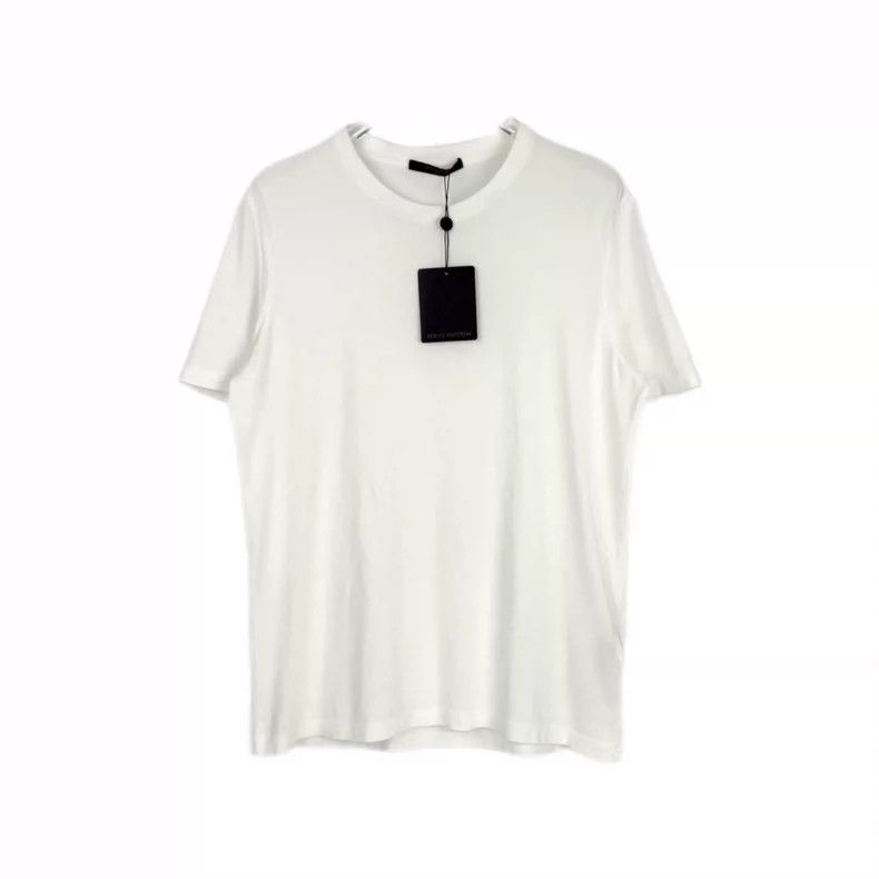 Louis Vuitton Louis Vuitton White embroidered logo short sleeve T-shirt 2 Size US L / EU 52-54 / 3 - 1 Thumbnail