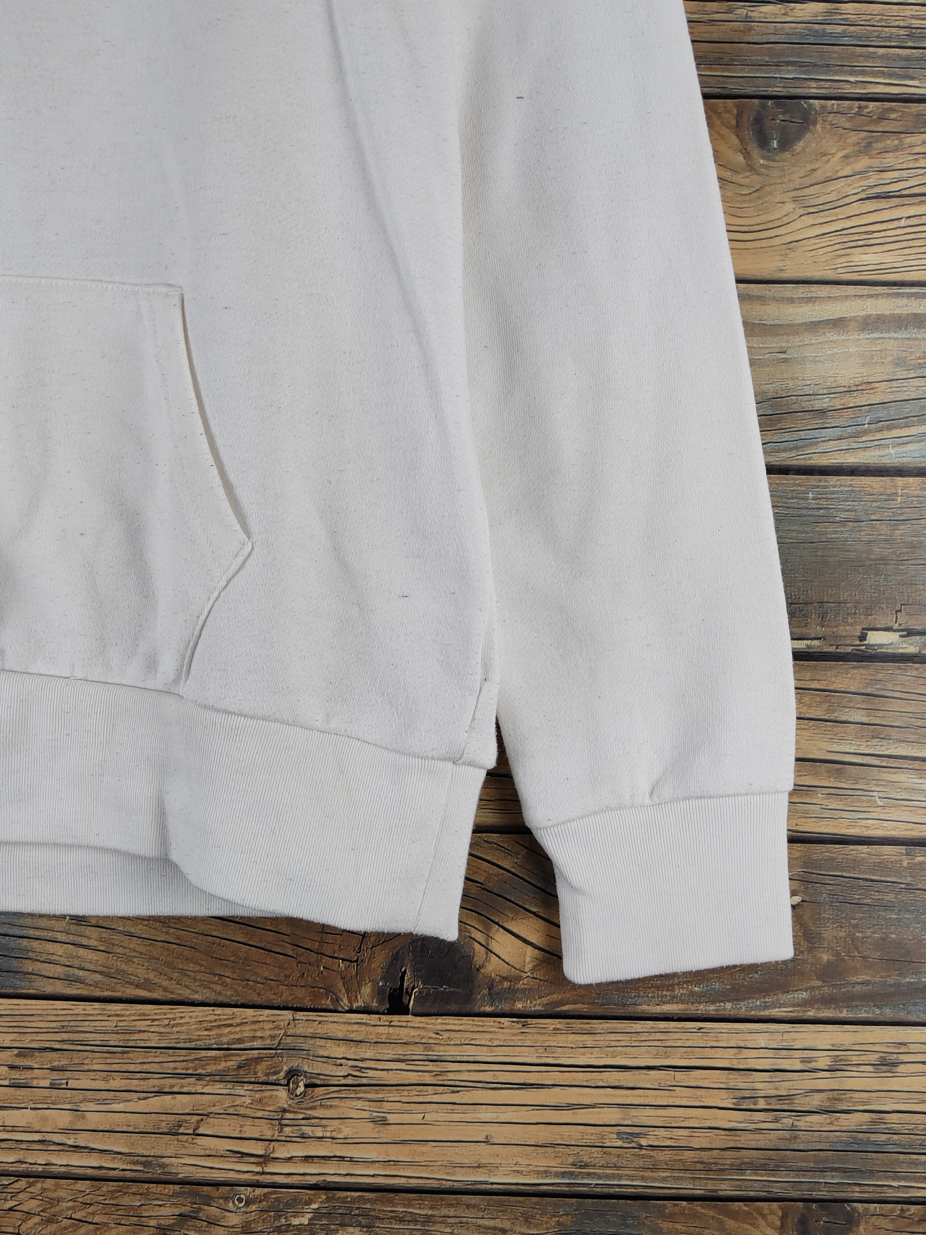 Japanese Brand DL Browny White Hoodie Sweatshirts #2458 Size US M / EU 48-50 / 2 - 6 Thumbnail