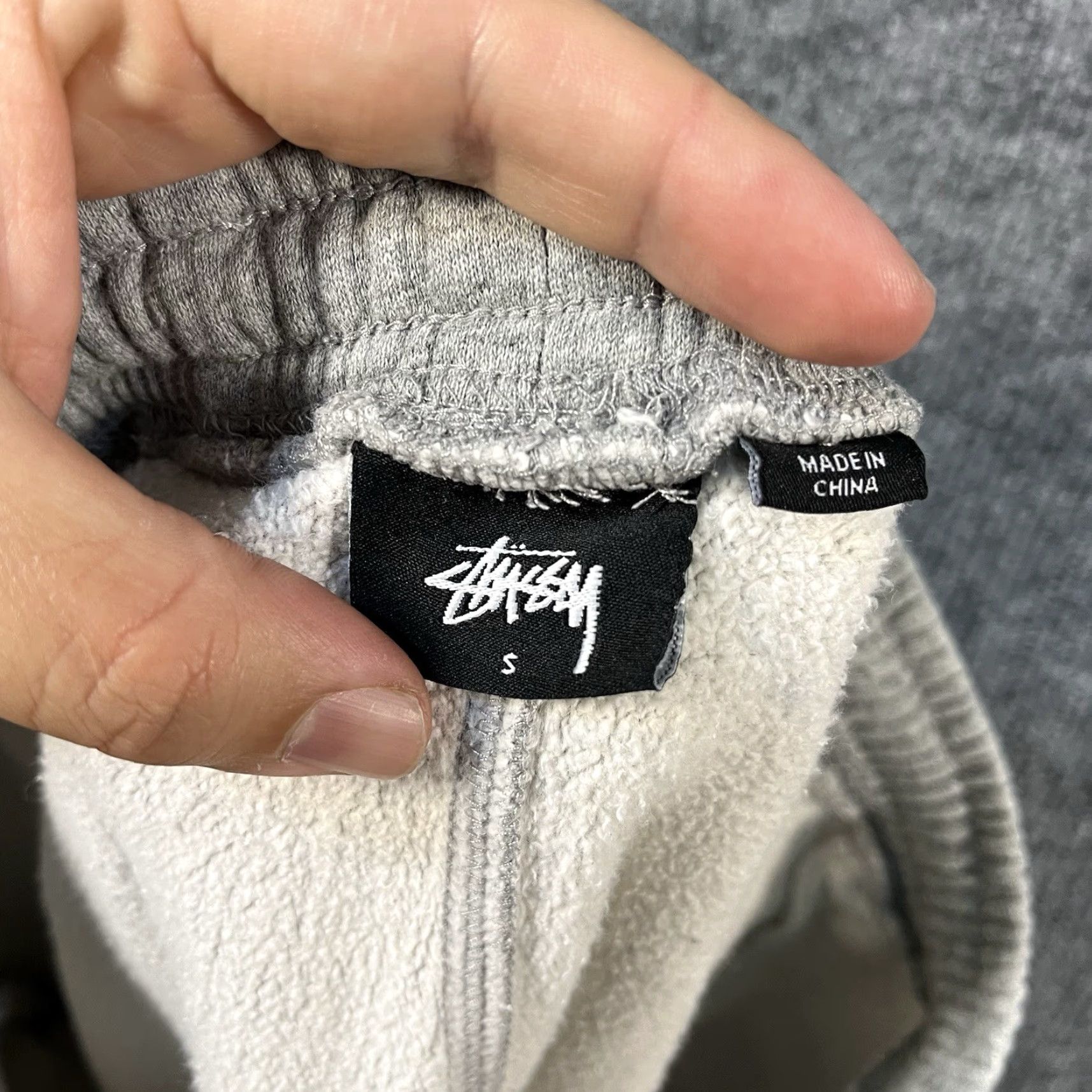 Logo 7 Stussy Sweatpants Joggers Mens S Gray Fleece Logo Embroidered Cuffed Vintage Stussy Logo Sweatpants S Mens Gray Fleece Cotton Size US 29 - 6 Thumbnail