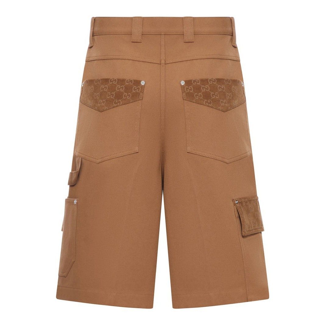 Gucci GUCCI Camel Cargo Shorts New & Authentic (Men's size:US 30;) Size US 30 / EU 46 - 2 Thumbnail