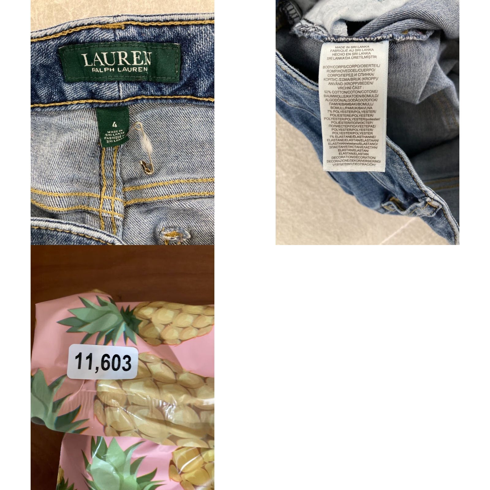 Ralph Lauren Lauren Ralph Lauren Jeans Womens 4 Classic Crop Straight Blue Dark Blue Denim Size 27" / US 4 / IT 40 - 8 Thumbnail