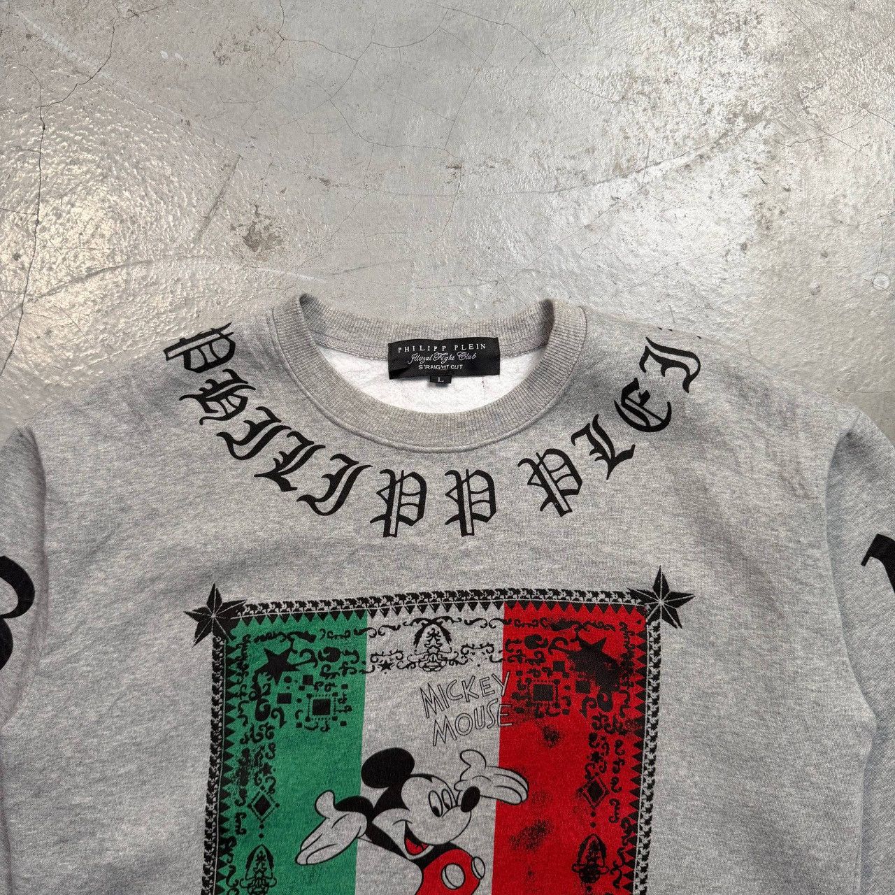 Philipp Plein Philipp Plein x Mickey Mouse "Italian Flag" Sweatshirt Size US L / EU 52-54 / 3 - 4 Thumbnail