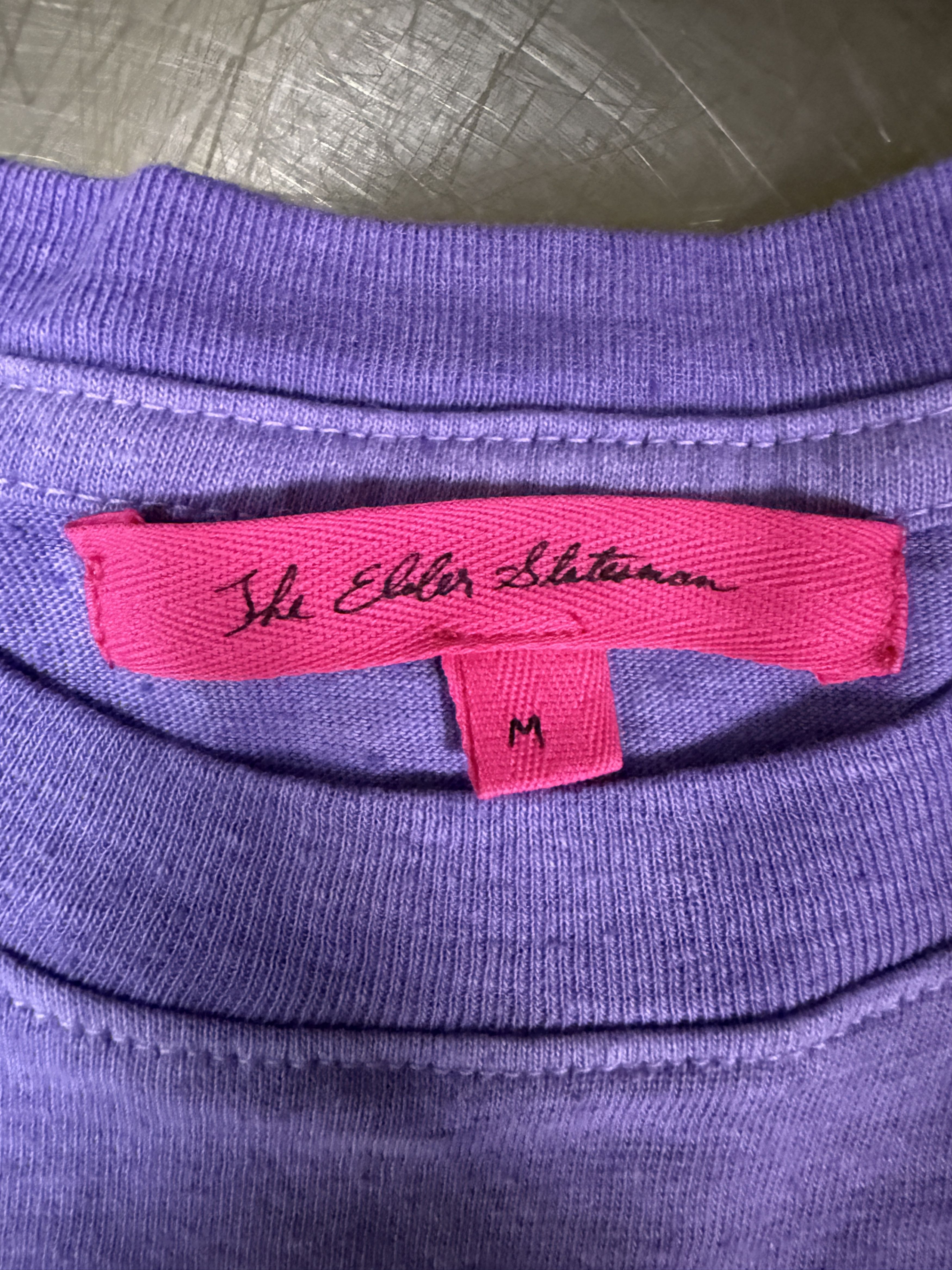 The Elder Statesman $325 The Elder Statesman Cotton Linen Blend Dipped Tee Size M / US 6-8 / IT 42-44 - 6 Thumbnail