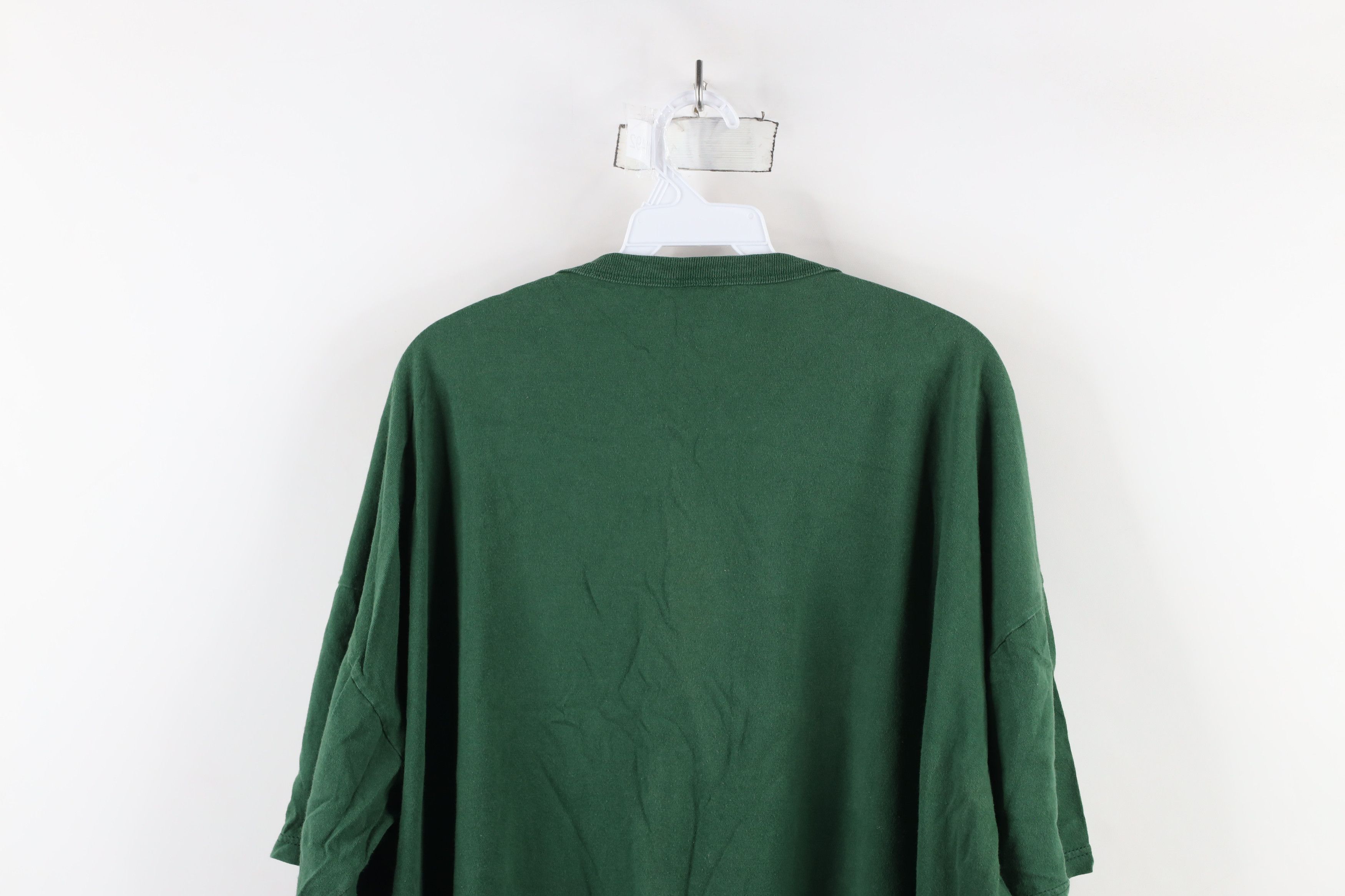 Russell Athletic × Vintage Vintage 90s Russell Athletic Blank T-Shirt Green Cotton Size US XXL / EU 58 / 5 - 9 Thumbnail
