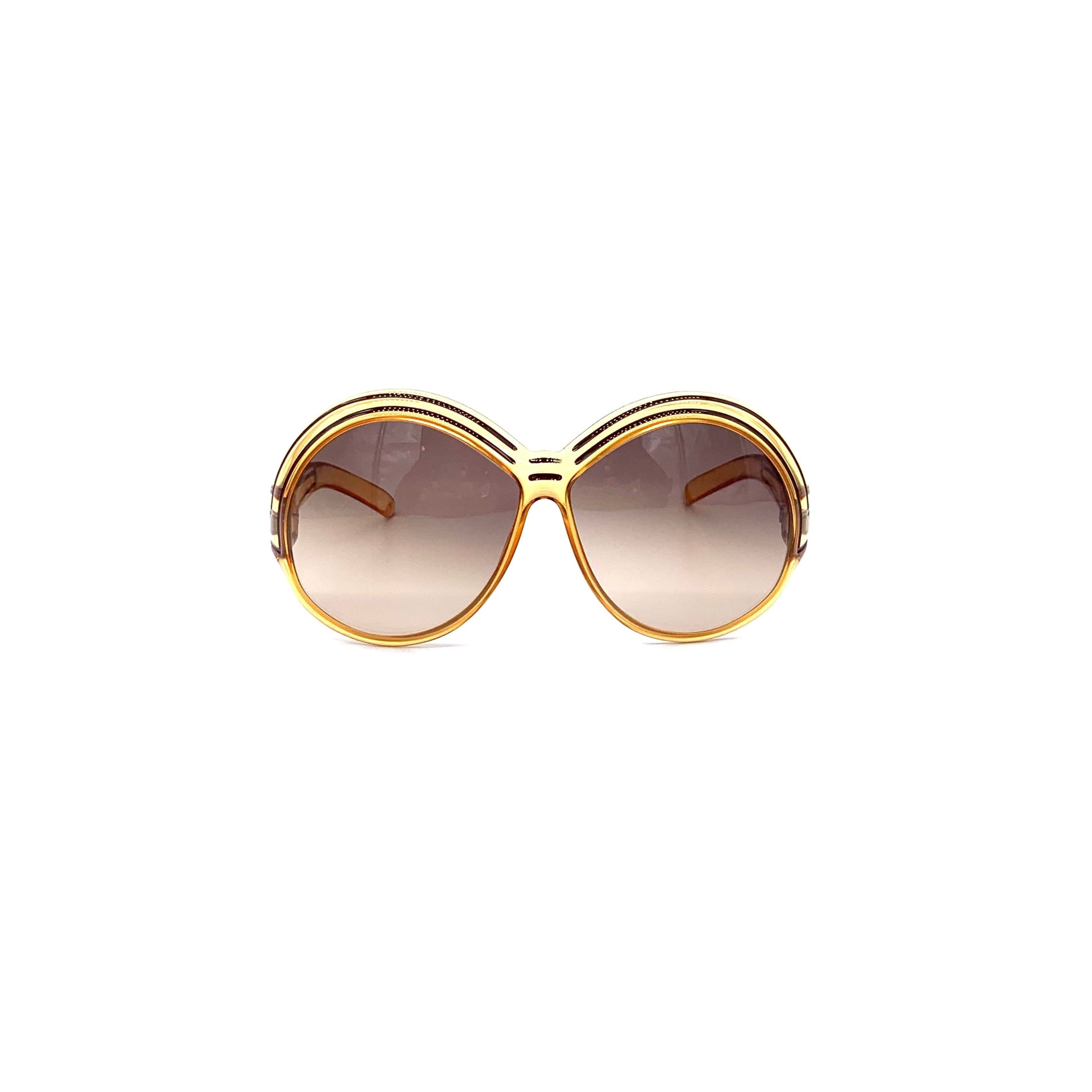 image of Dior Christian Dior Optyl Round Sunglasses in Brown, Women's