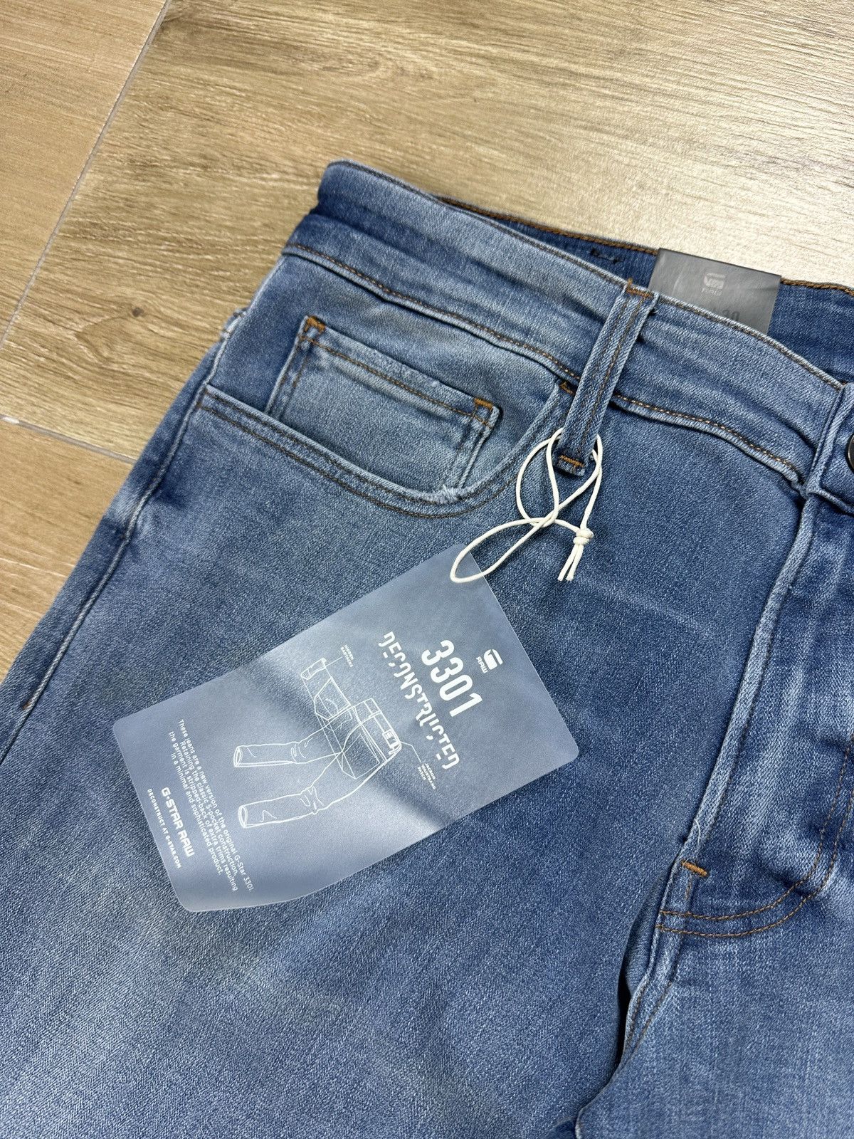 G-Star NEW🏷️ G-Star Raw 3301 Deconstructed Skinny Denim Jeans Size US 33 - 4 Thumbnail