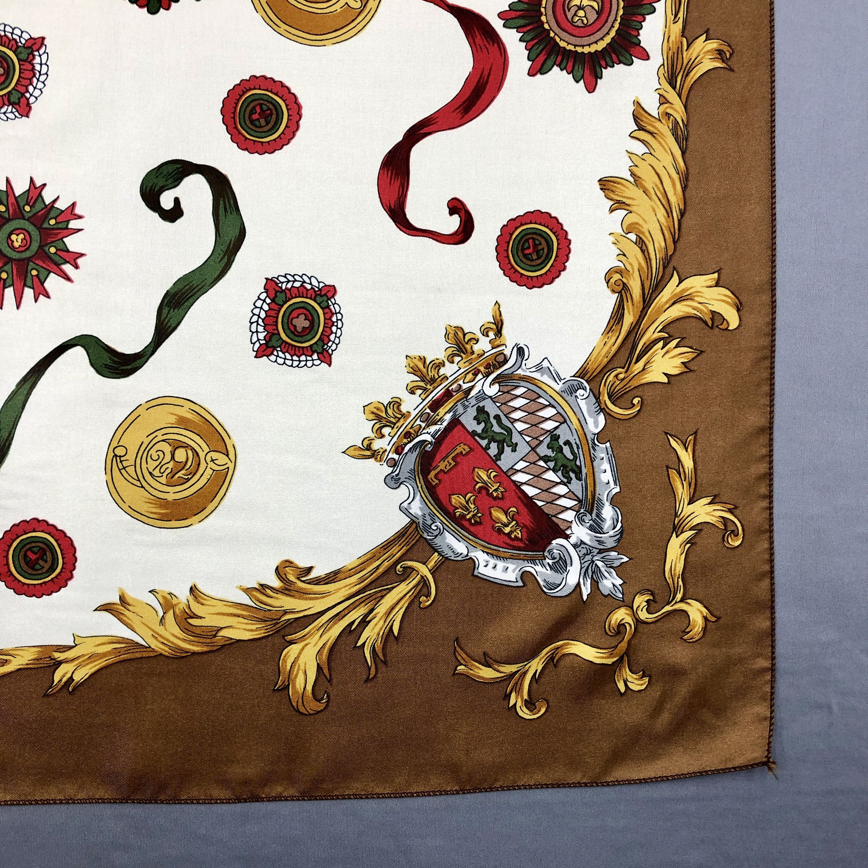 Japanese Brand Vintage Nautical SILK Scarf Twill Stole Wraps Scarves Size ONE SIZE - 5 Thumbnail
