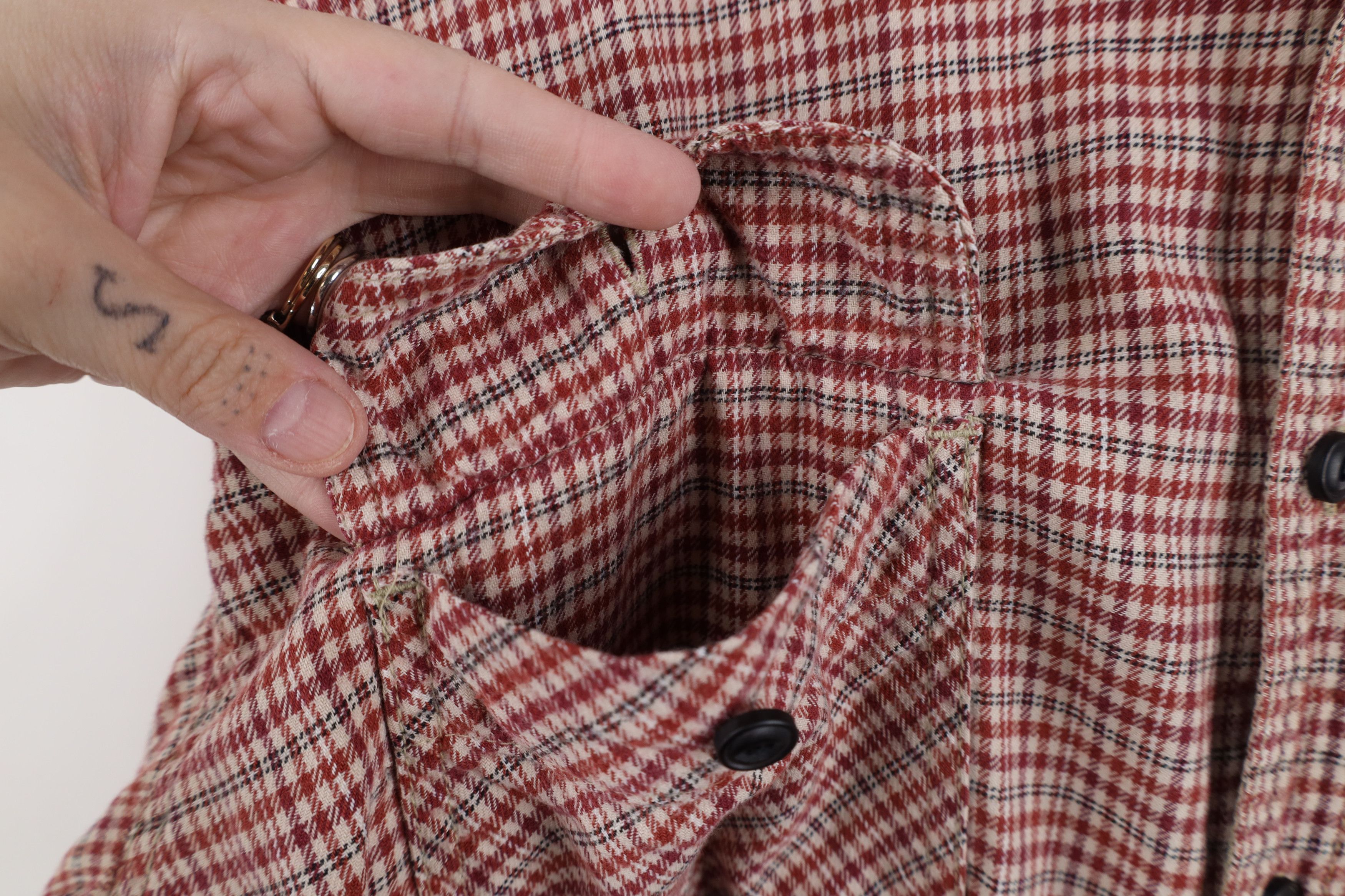 Levi's Vintage 90s Levis Baggy Flannel Collared Button Shirt Plaid Size US L / EU 52-54 / 3 - 7 Thumbnail