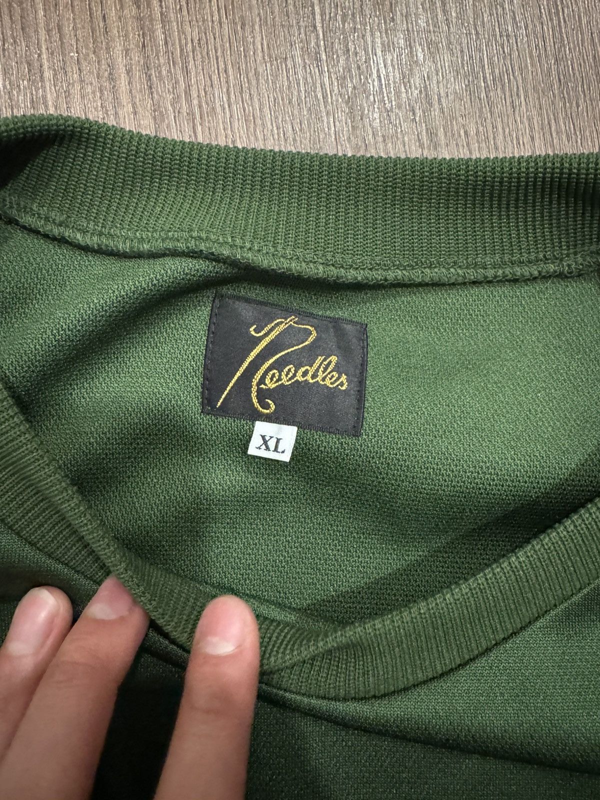 Needles Needles Smooth Polyester Logo Track Striped Green Crewneck Size US XL / EU 56 / 4 - 3 Thumbnail
