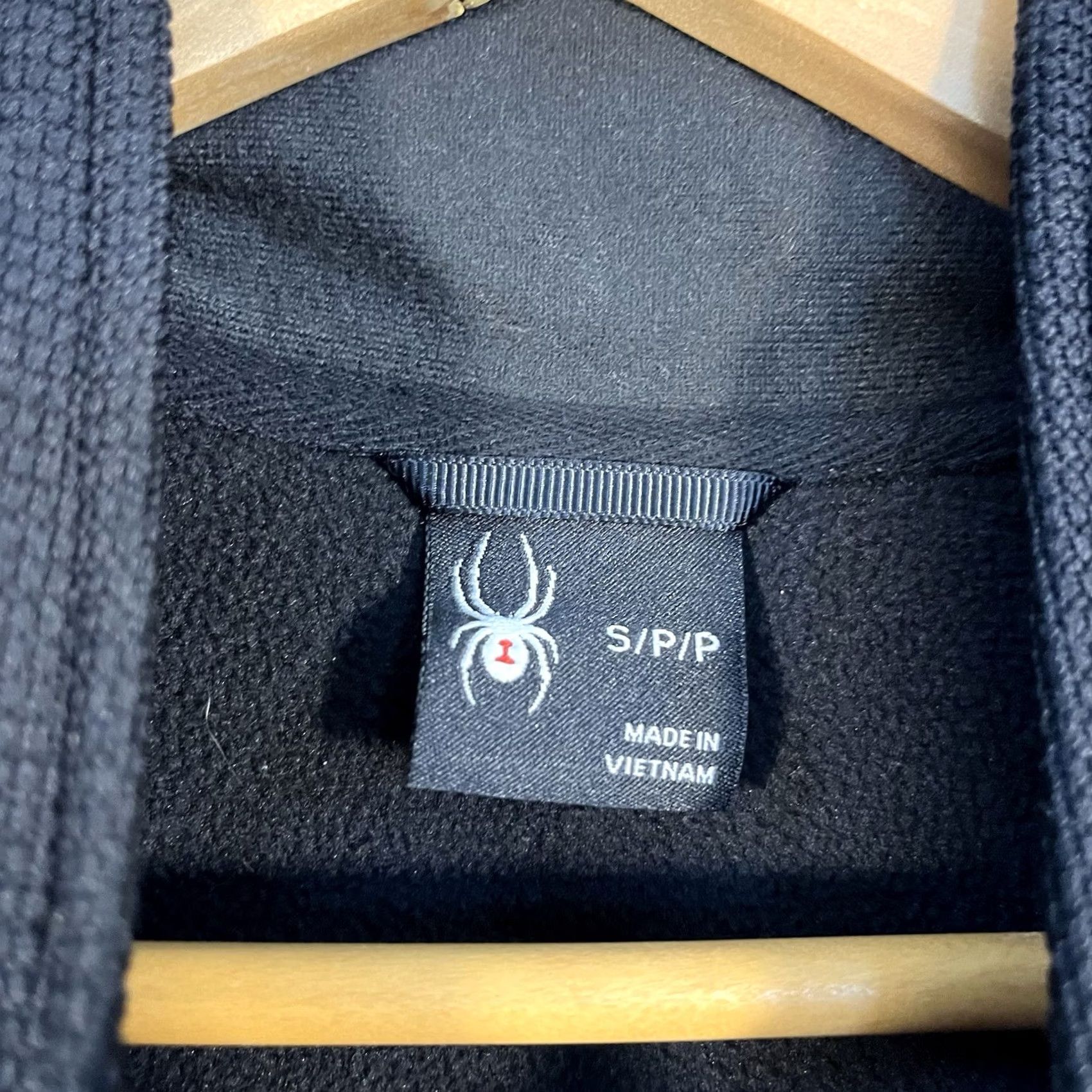 Spyder Spyder Pullover Mens Small Black Half Zip Fleece Ski Sweater Outdoor Waffle Knit Size US S / EU 44-46 / 1 - 3 Thumbnail