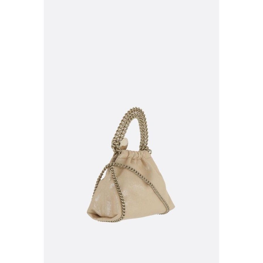 Stella McCartney STELLA MCCARTNEY Mini Drawstring Beige Leather Bag New & Aut Size ONE SIZE - 2 Thumbnail
