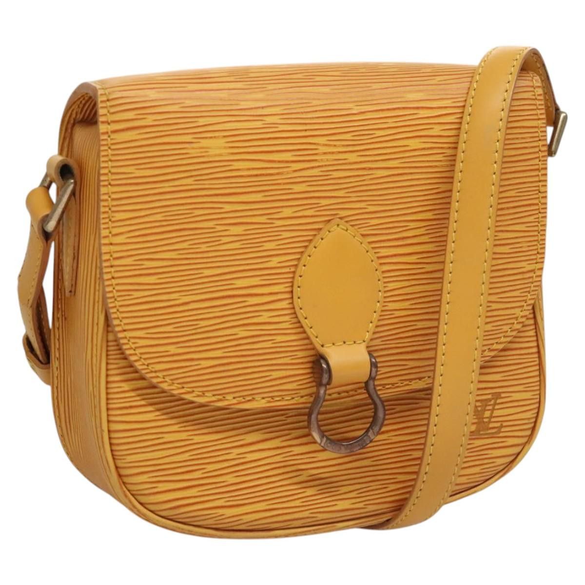 Louis Vuitton Epi Saint Cloud Pm Shoulder Bag Yellow M52219 Lv Auth Bd1757, Women's