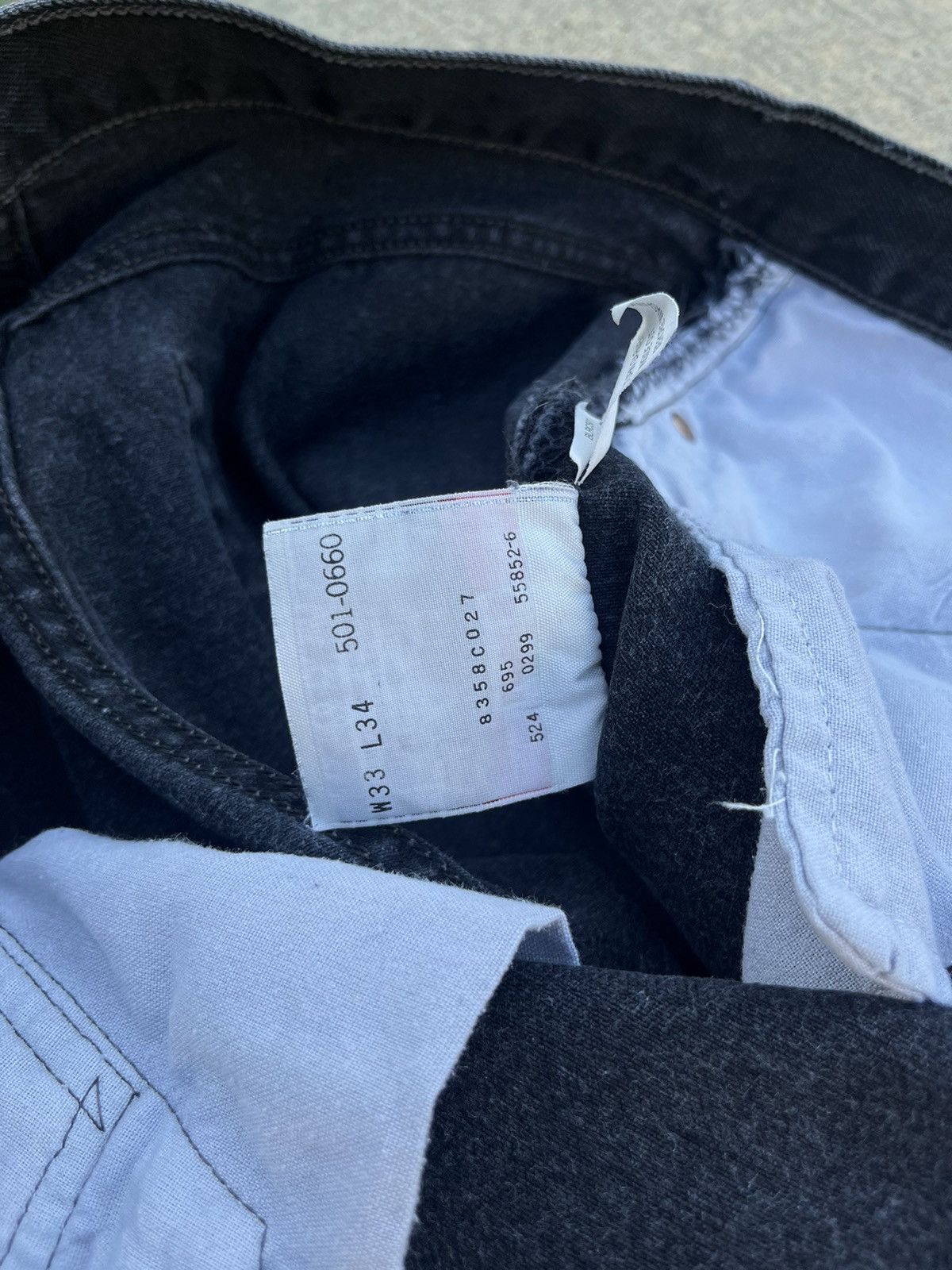 Levi's × Levi's Vintage Clothing × Vintage VINTAGE 00’S LEVI’S FADED BLACK JEANS Size US 32 / EU 48 - 17 Thumbnail