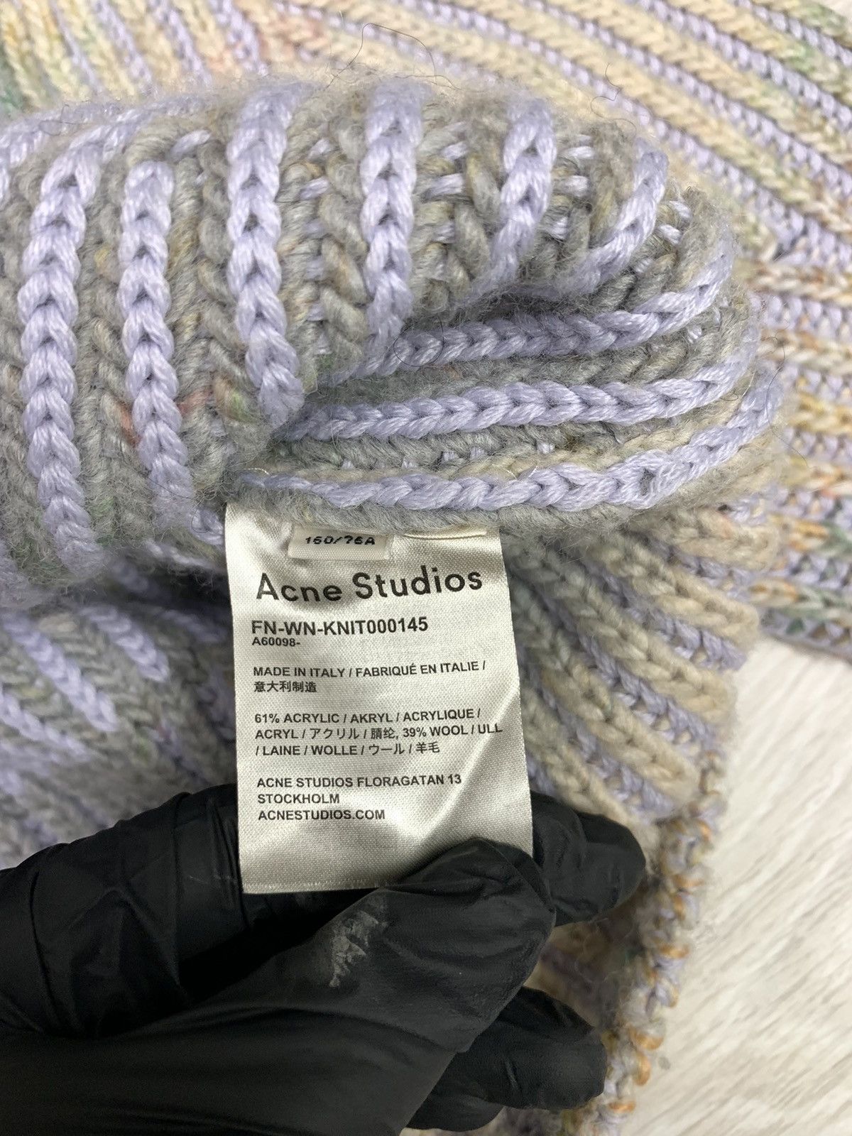 Acne Studios Acne Studios Distressed Rainbow Mohair Blend Knit Sweater Size S / US 4 / IT 40 - 10 Thumbnail