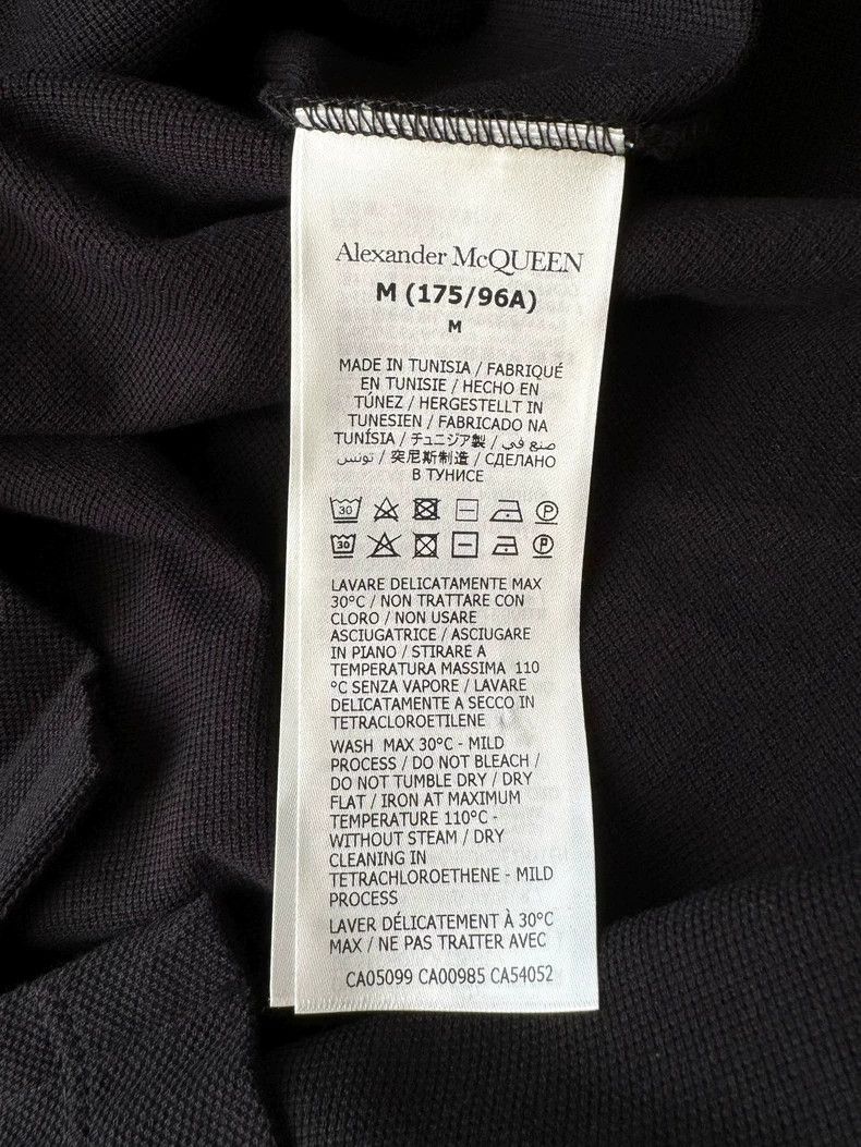Alexander McQueen Alexander Mcqueen 22FW designer leading logo polo shirt Size US M / EU 48-50 / 2 - 7 Thumbnail