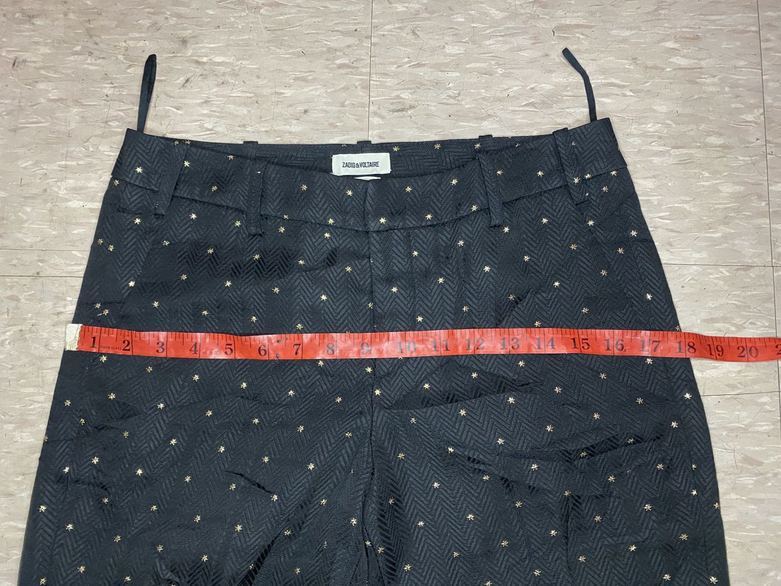 Vintage × Zadig & Voltaire Zadig & Voltaire black gold wool trousers pants Size 30" / US 8 / IT 44 - 13 Thumbnail