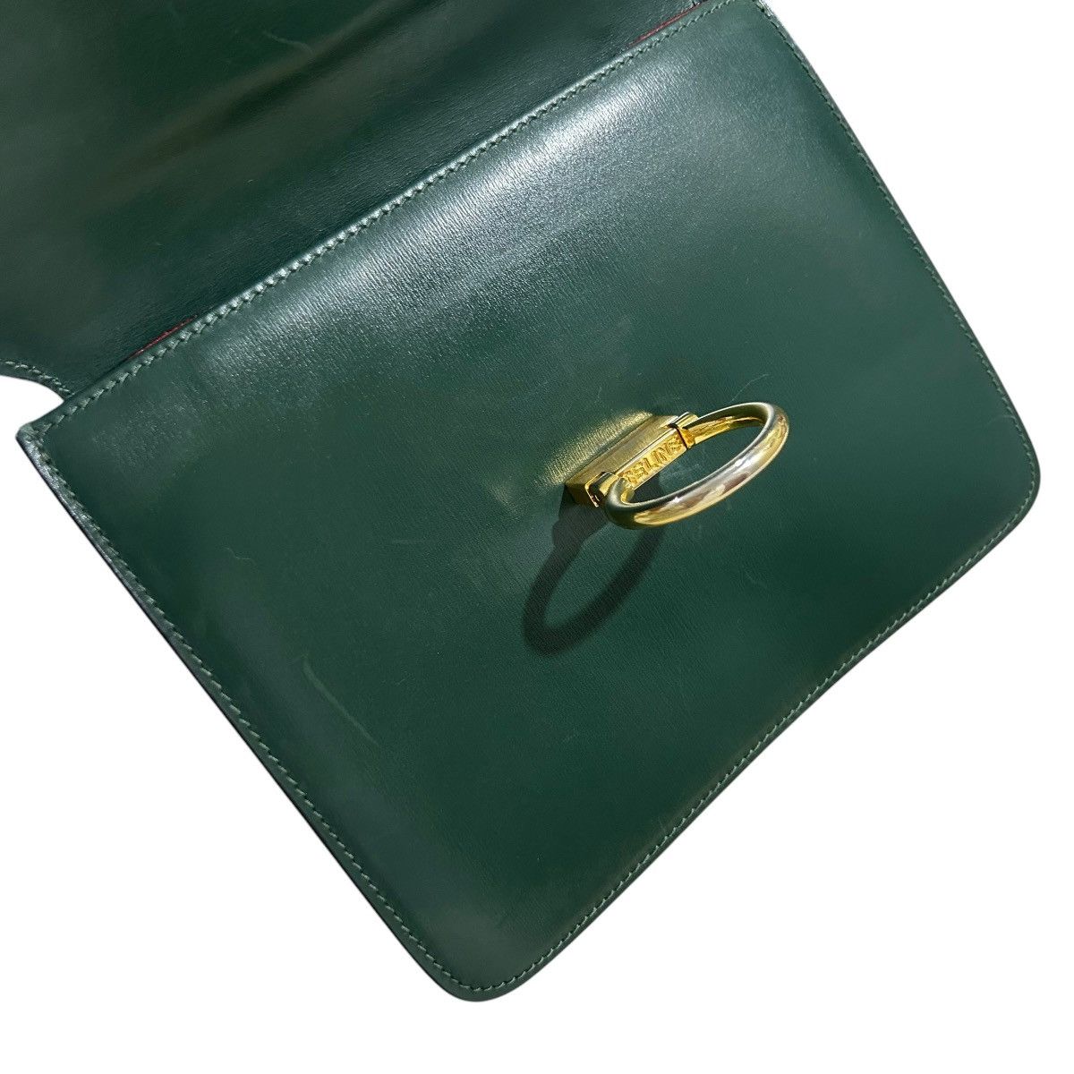 Celine × Vintage 🔥RARE🔥Authentic Celine Vintage Double Flap Bag Size ONE SIZE - 6 Thumbnail