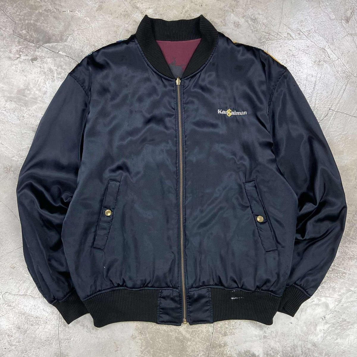 Kansai Yamamoto Tiger Bamboo Bomber Reversible Jacket Size US L / EU 52-54 / 3 - 3 Thumbnail