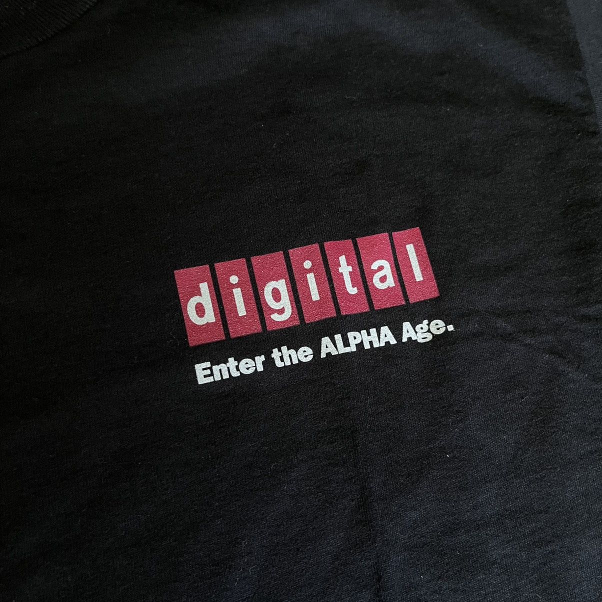 Microsoft × Vintage New Vintage 90s Digital Enter the Alpha Age Graphic T Shirt Size US XL / EU 56 / 4 - 6 Thumbnail