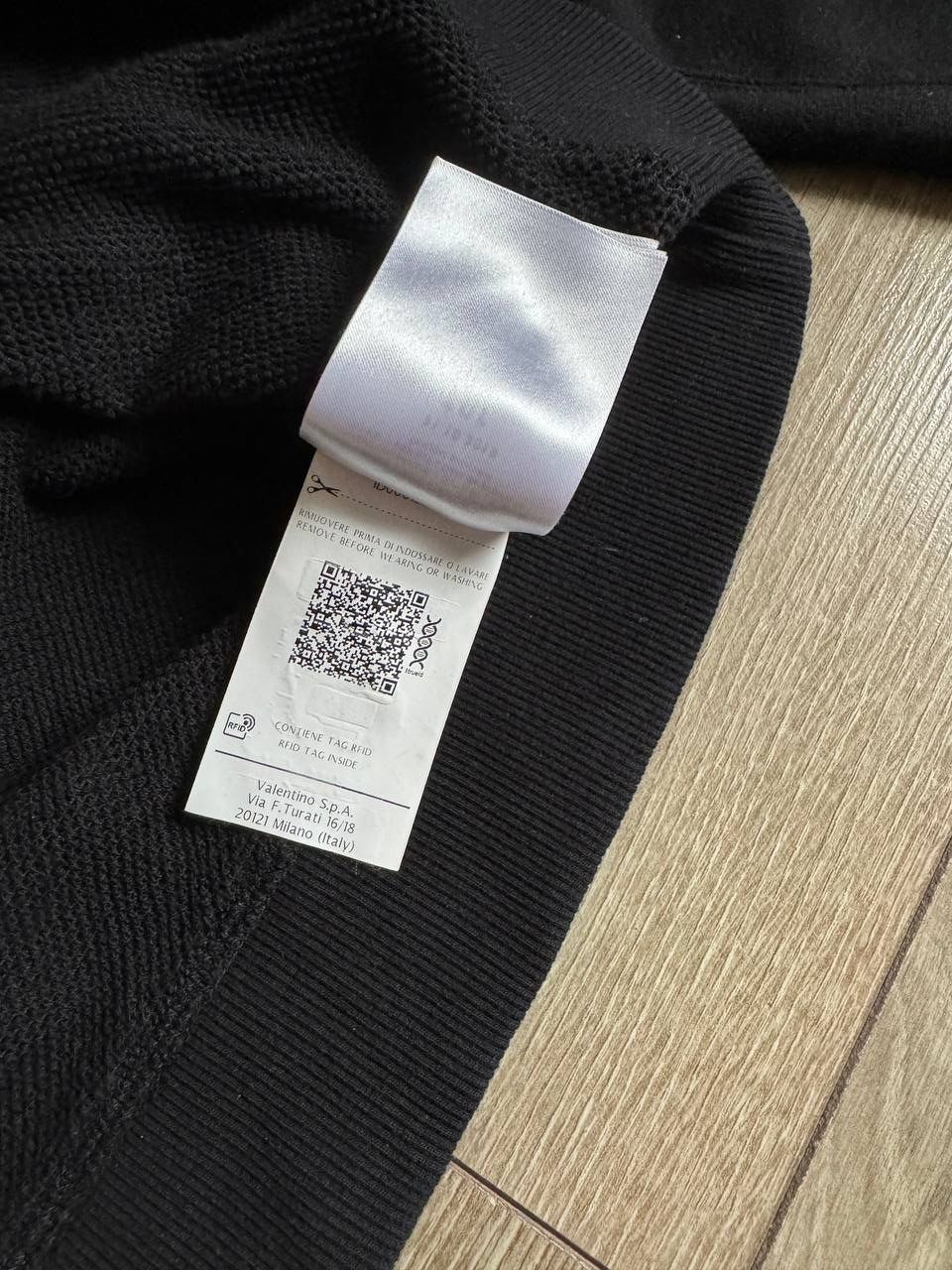 Valentino Black Valentino Sweatshirt Size US M / EU 48-50 / 2 - 7 Thumbnail